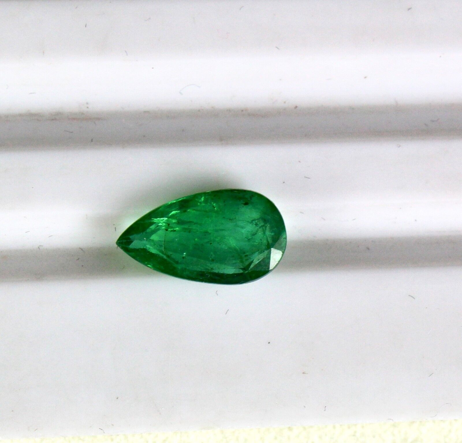 Zambia Natural Emerald Pear Cut 12x7mm 2.42Ct Green Gemstone Design Ring Pendant