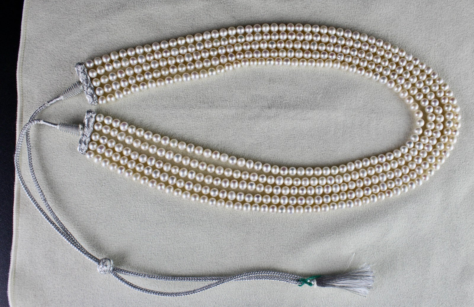 Genuine Freshwater Pearl Bead Round Gemstone Necklace 525ct Fashion 5l