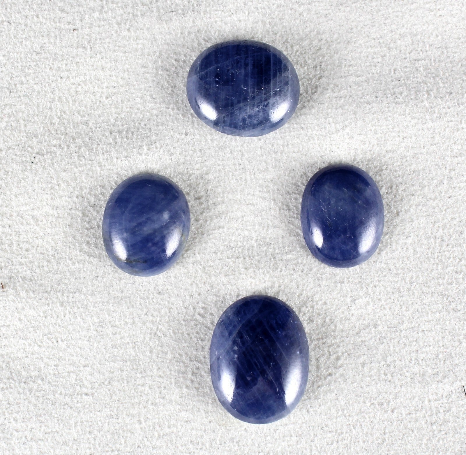 Certified Natural Blue Sapphire 63.35ct Gemstone Ring Pendant Earring Set