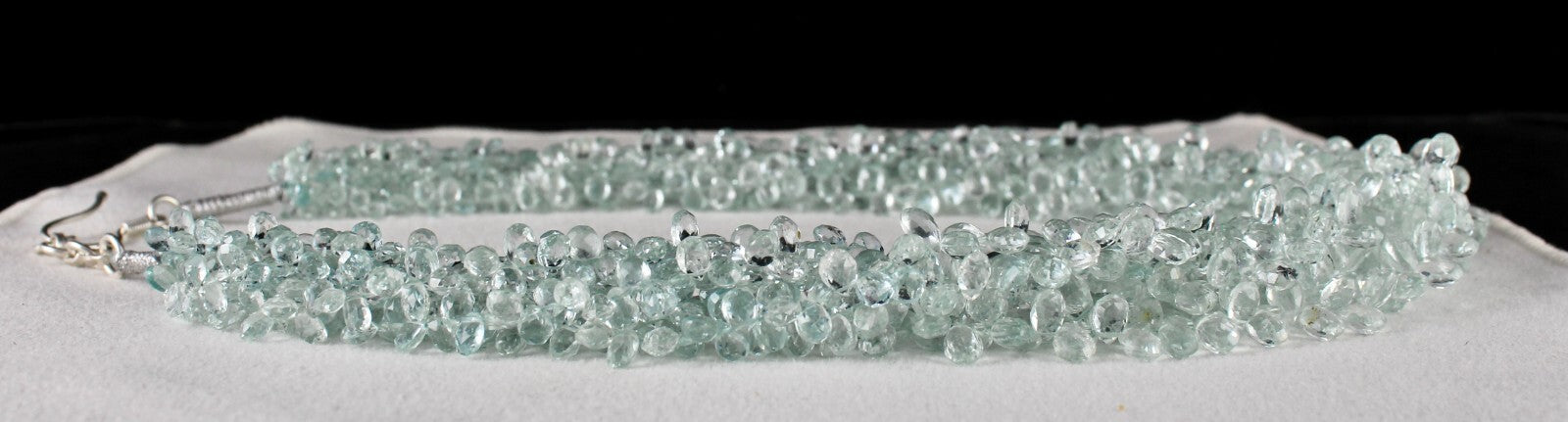 Certified Natural Aquamarine 688 Ct Sterling Silver Statement Necklace