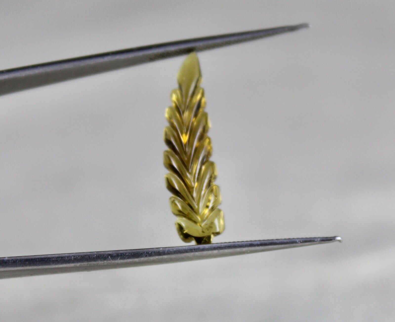 NATURAL MULTI COLOUR TOURMALINE CARVED LEAF 5.98 CARATS GEMSTONE FOR DESIGNING