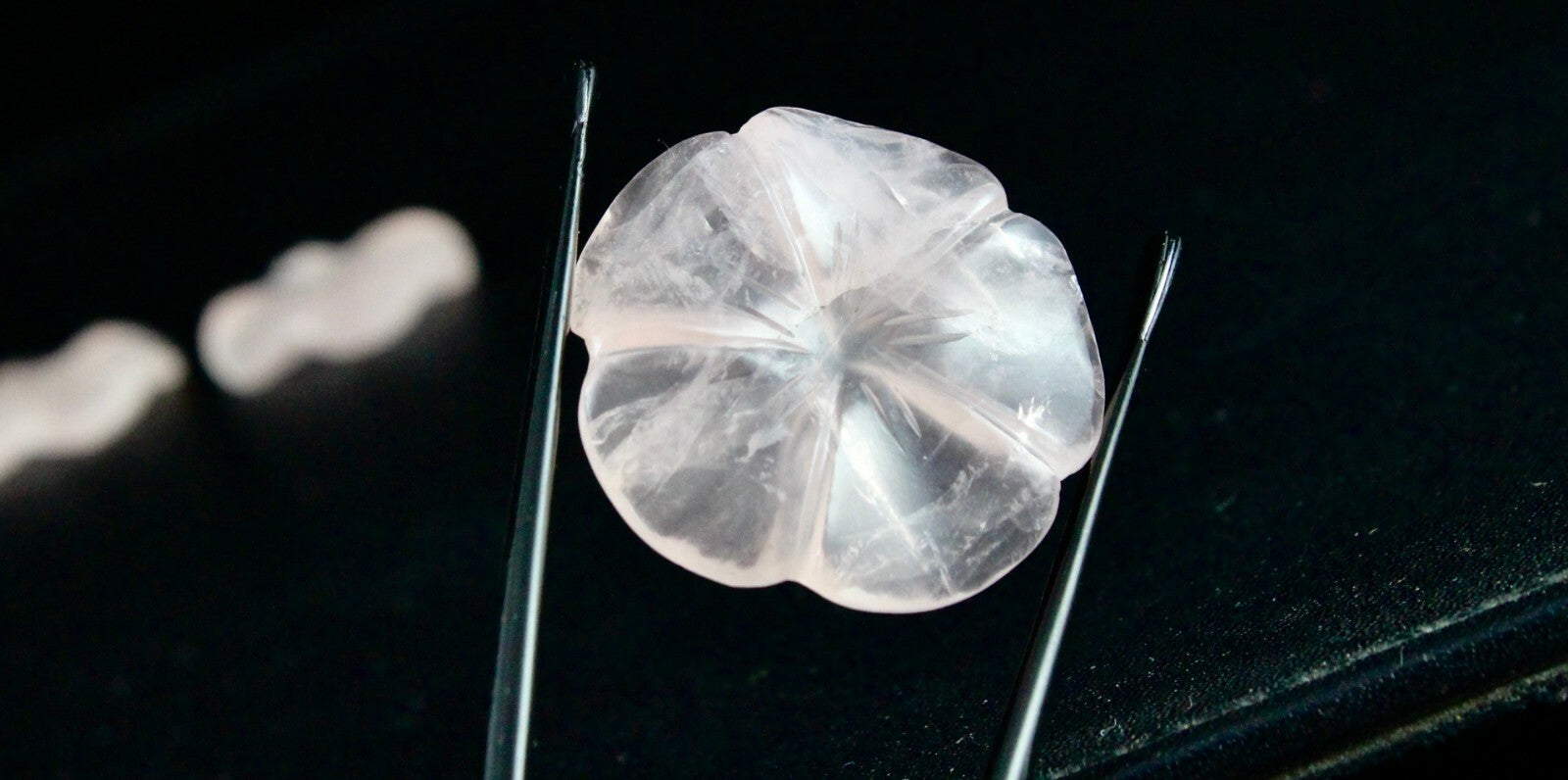 Certified Natural Rose Quartz Flower Set 287 Ct Gemstone 15 Pcs Designing