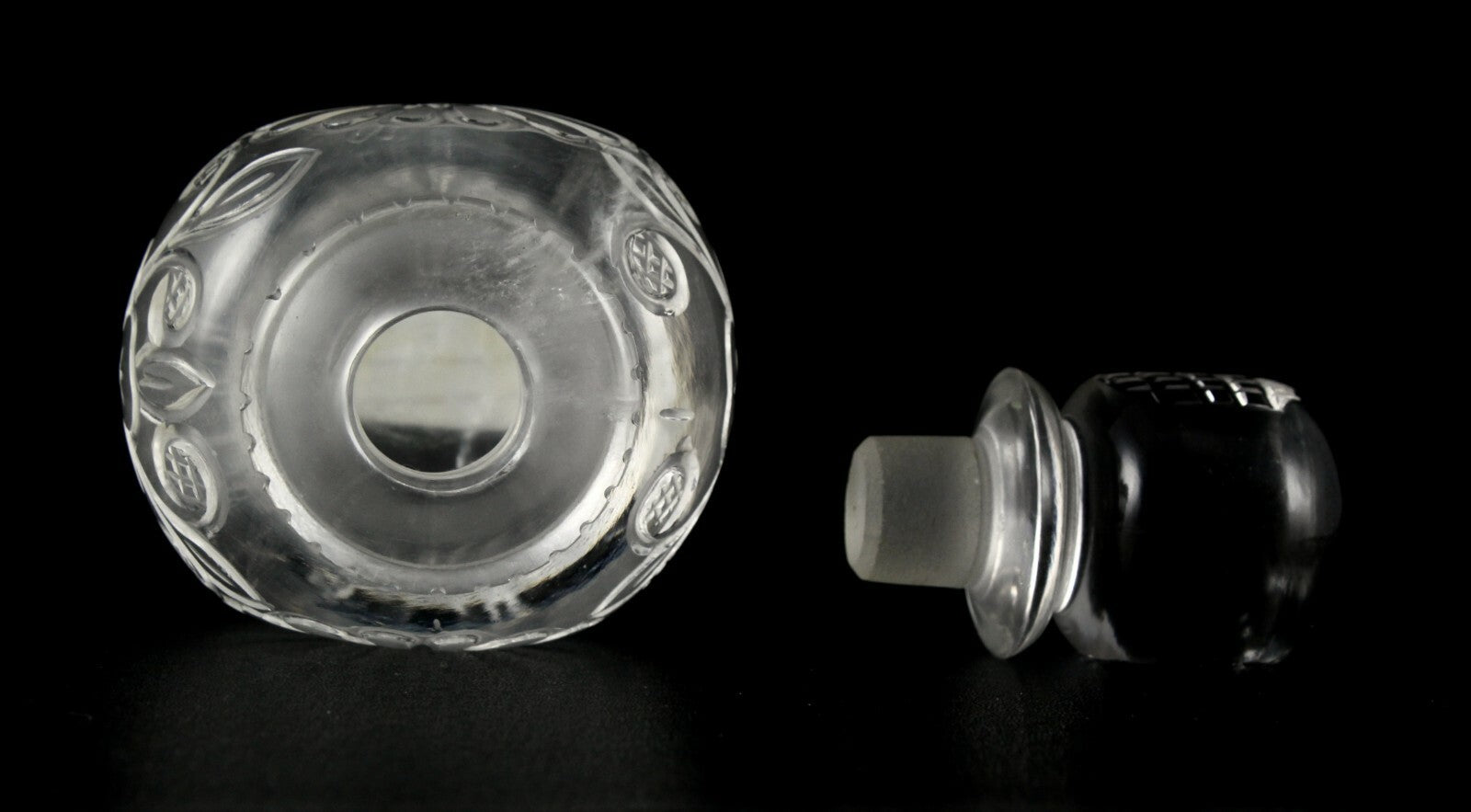 Certified Handcrafted Rock Crystal Quartz 1475ct Carved Perfume Bottle Decor