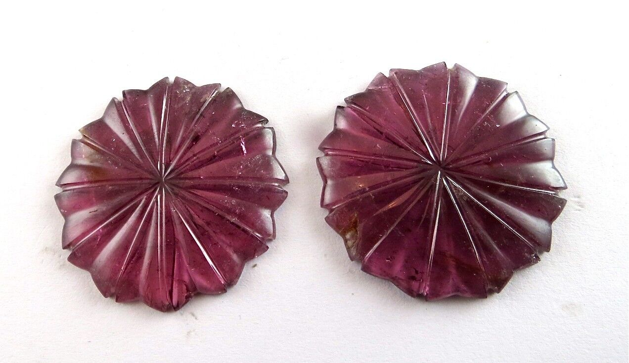 NATURAL PINK TOURMALINE CARVED FLOWER 3 PCS 199 CARATS GEMSTONE FOR PENDANT SET