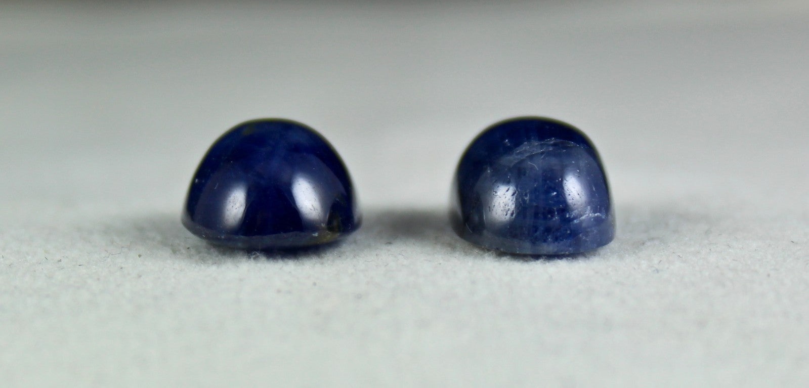 Certified Natural Untreated Blue Sapphire Cabochon Oval 2 Pc 31.41 Ct Earrings