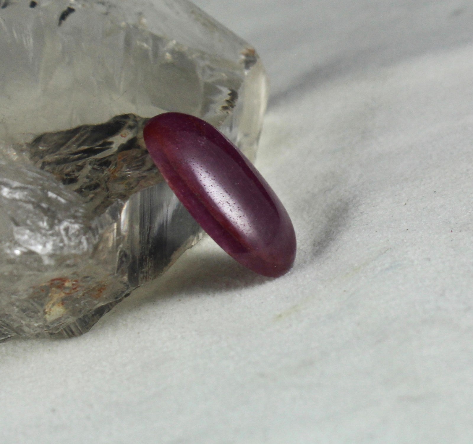 Certified Natural Ruby Oval Cabochon 28x20mm 39.76 Ct Gemstone Pendant Ring