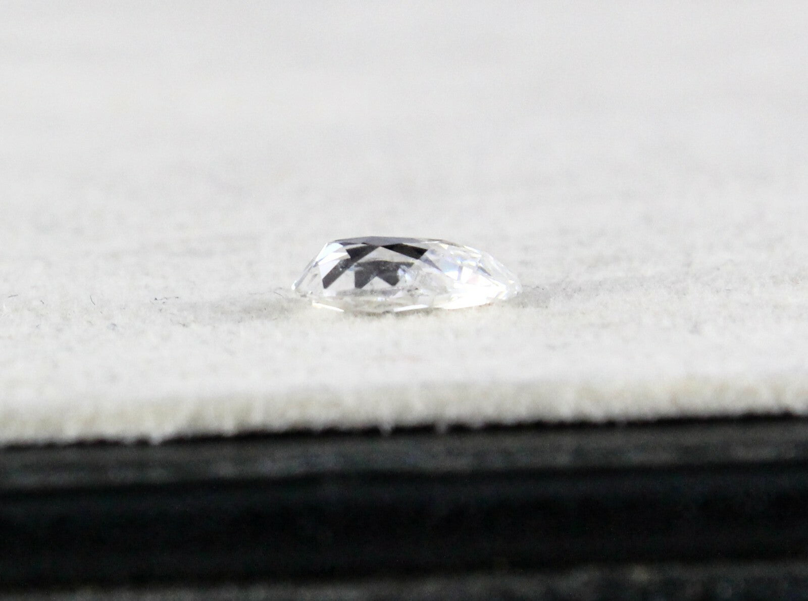 Certified Natural Rose Cut White Diamond Pear Cut 1.04ct Loose Stone For Ring