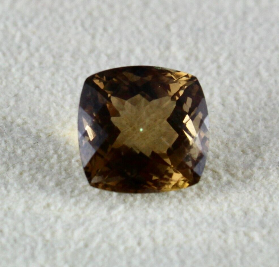 Natural Yellow Tourmaline 5.30ct Cushion Fine Cut Gemstone Ring Pendant