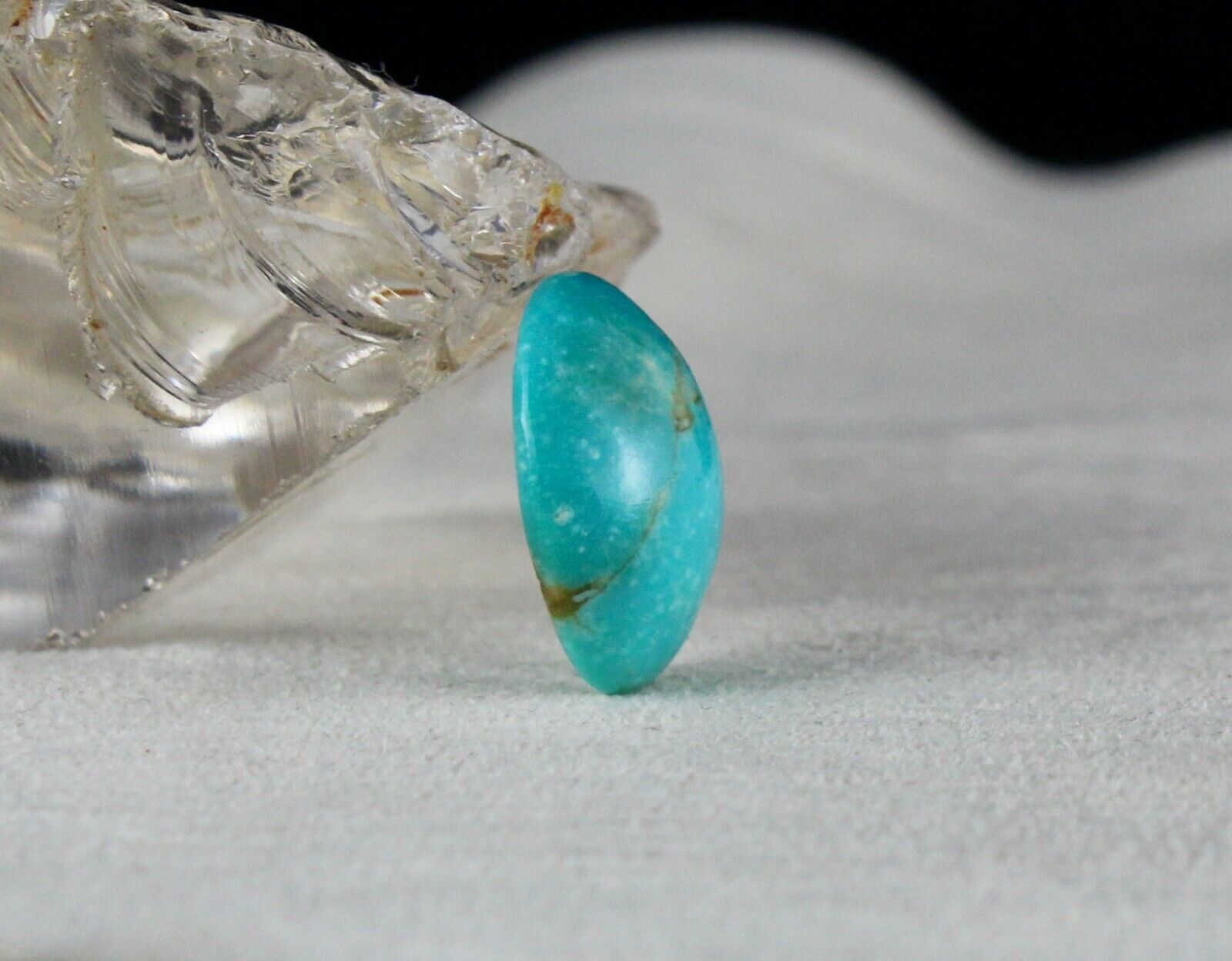 NATURAL TURQUOISE CAB OVAL 20x16 MM 15.90 CARATS GEMSTONE RING PENDANT DESIGNING