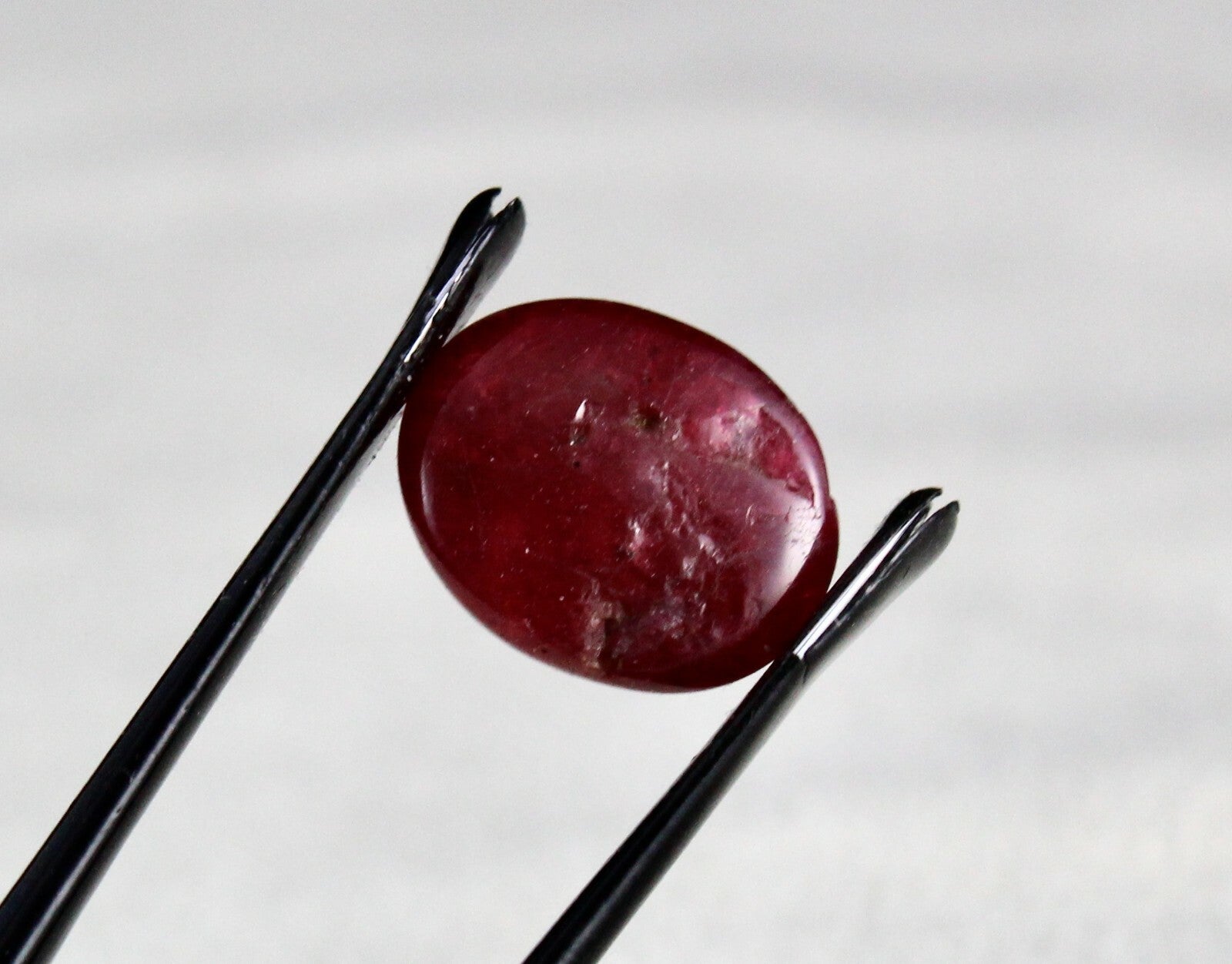 Certified Natural Red Spinel 9.46 Ct Cabochon 14x12mm Oval Gemstone Ring Pendant