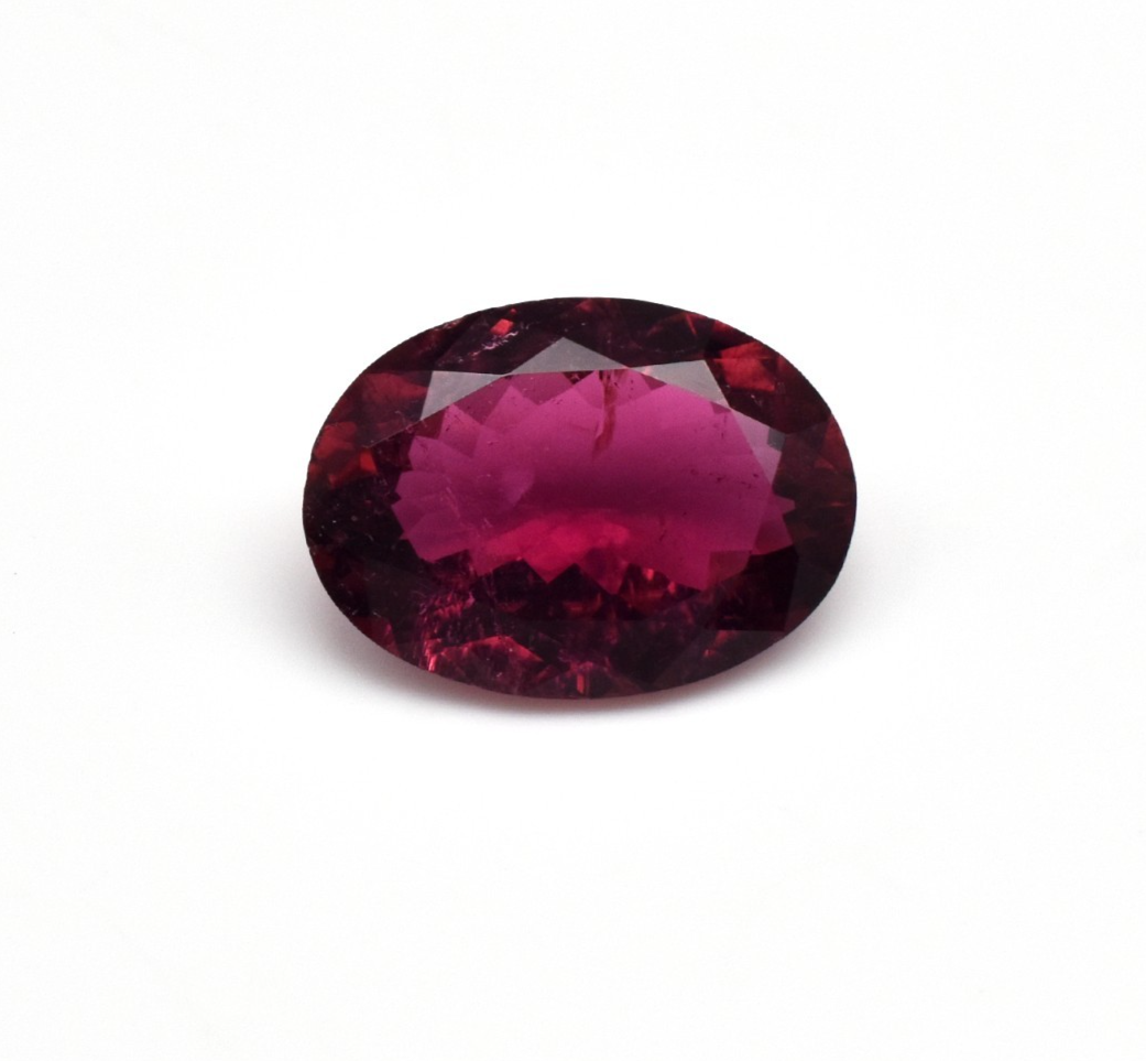 Certified Natural Pink Tourmaline Rubellite 4.57 Ct Oval Gemstone Ring Pendant