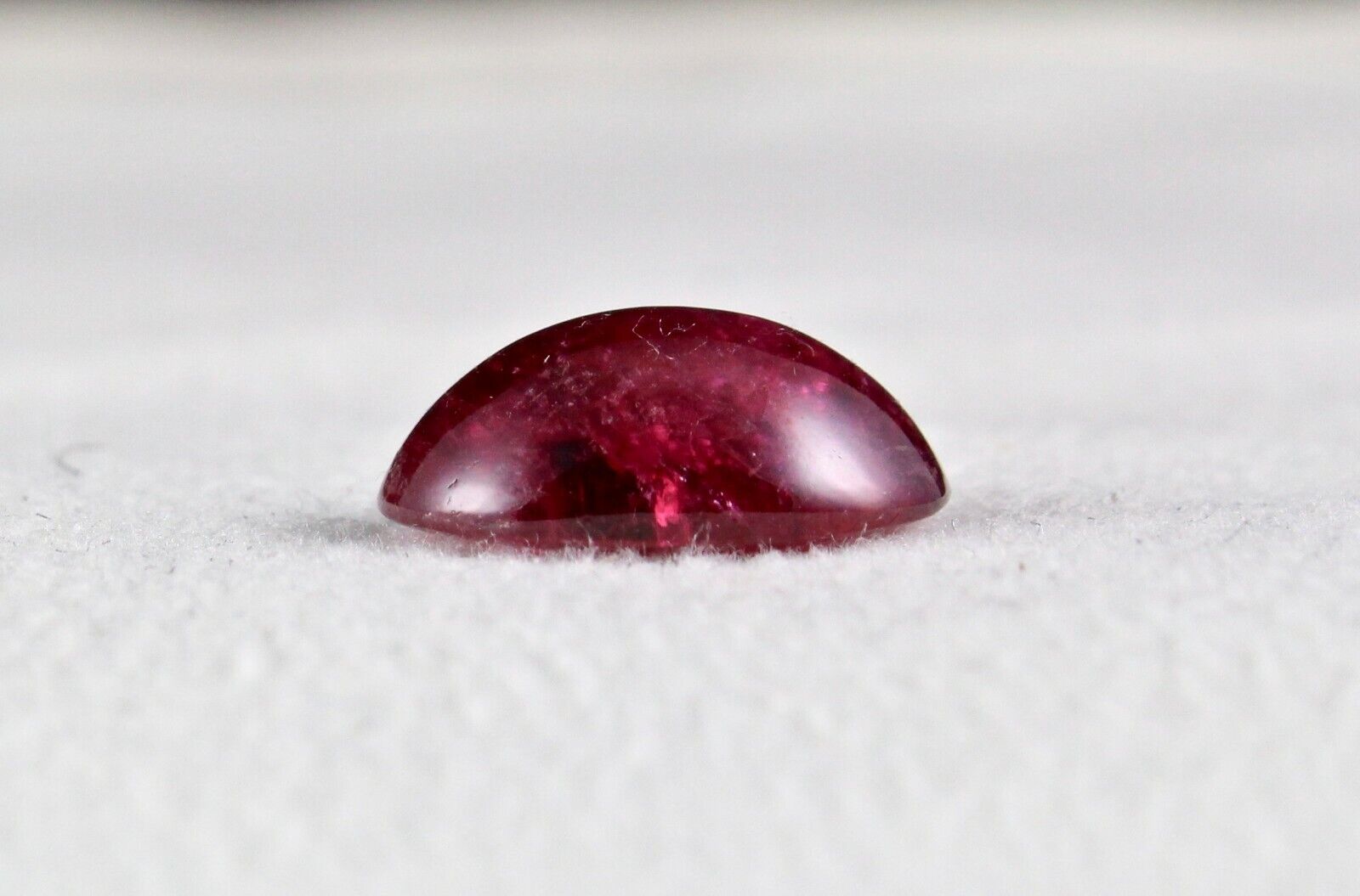 Natural Pink Tourmaline Rubellite 16x12mm Oval Cabochon 10.02 Ct Gemstone Ring