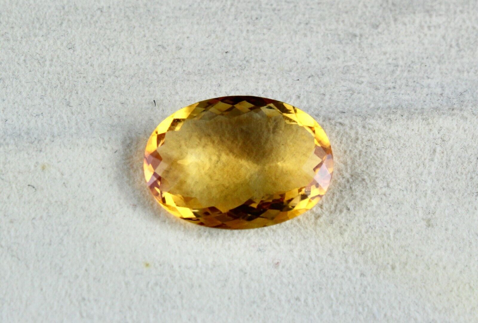 NATURAL YELLOW CITRINE OVAL FACETED CUT 19.87 CARATS GEMSTONE PENDANT DESIGNING