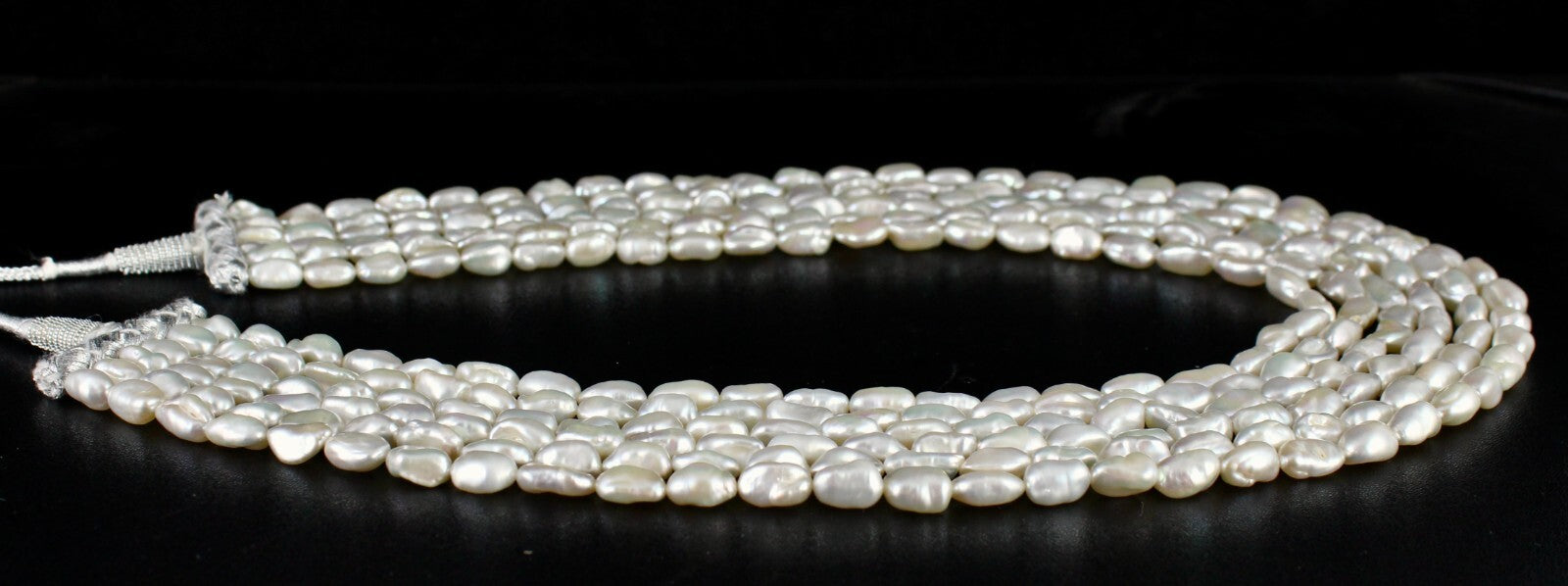 Certified A+ Genuine Keshi South Sea Pearl Beads 719 Ct Finest Long Necklace