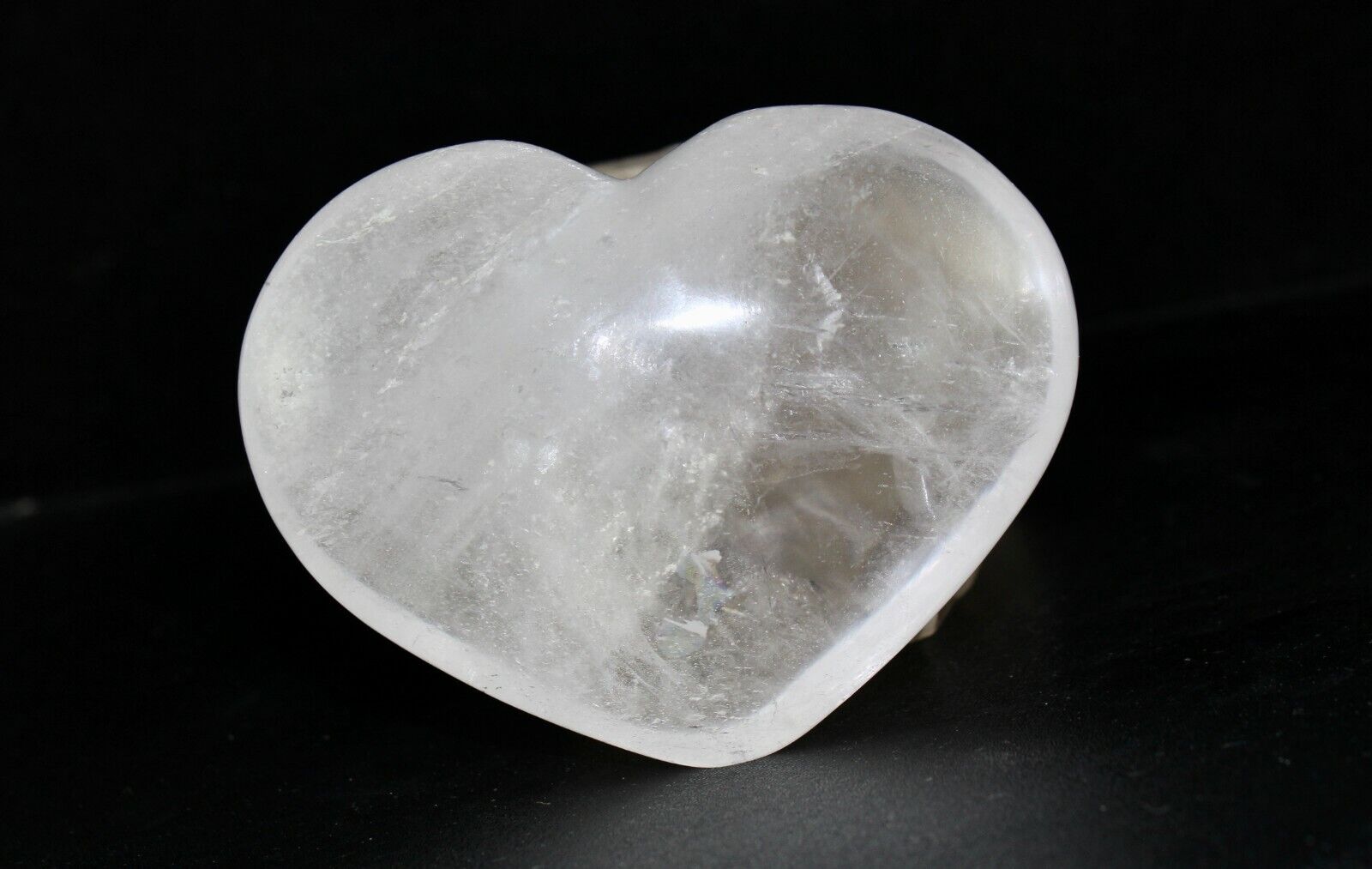 NATURAL ROCK CRYSTAL QUARTZ HEART 1329 CTS PAPER WEIGHT GEMSTONE HOME DECOR