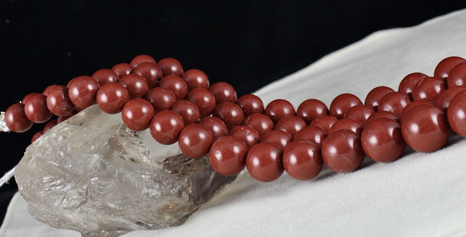 Natural Red Jasper Beads Round 1300 Ct Fashion Gemstone Necklace