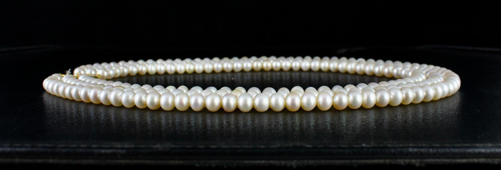 Certified Genuine Freshwater Pearl 582ct Round Beads Fashion Necklace