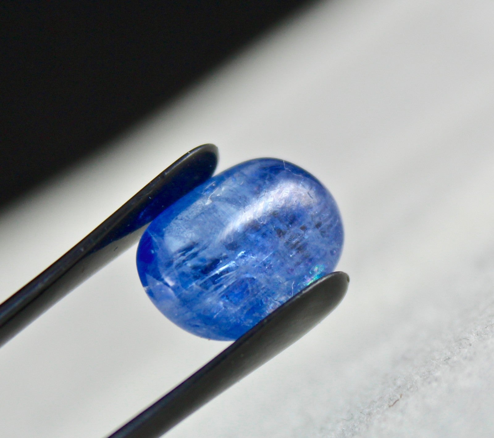 Certified Gtl Natural Blue Sapphire Cabochon Oval 10.15ct Gemstone Ring Pendant