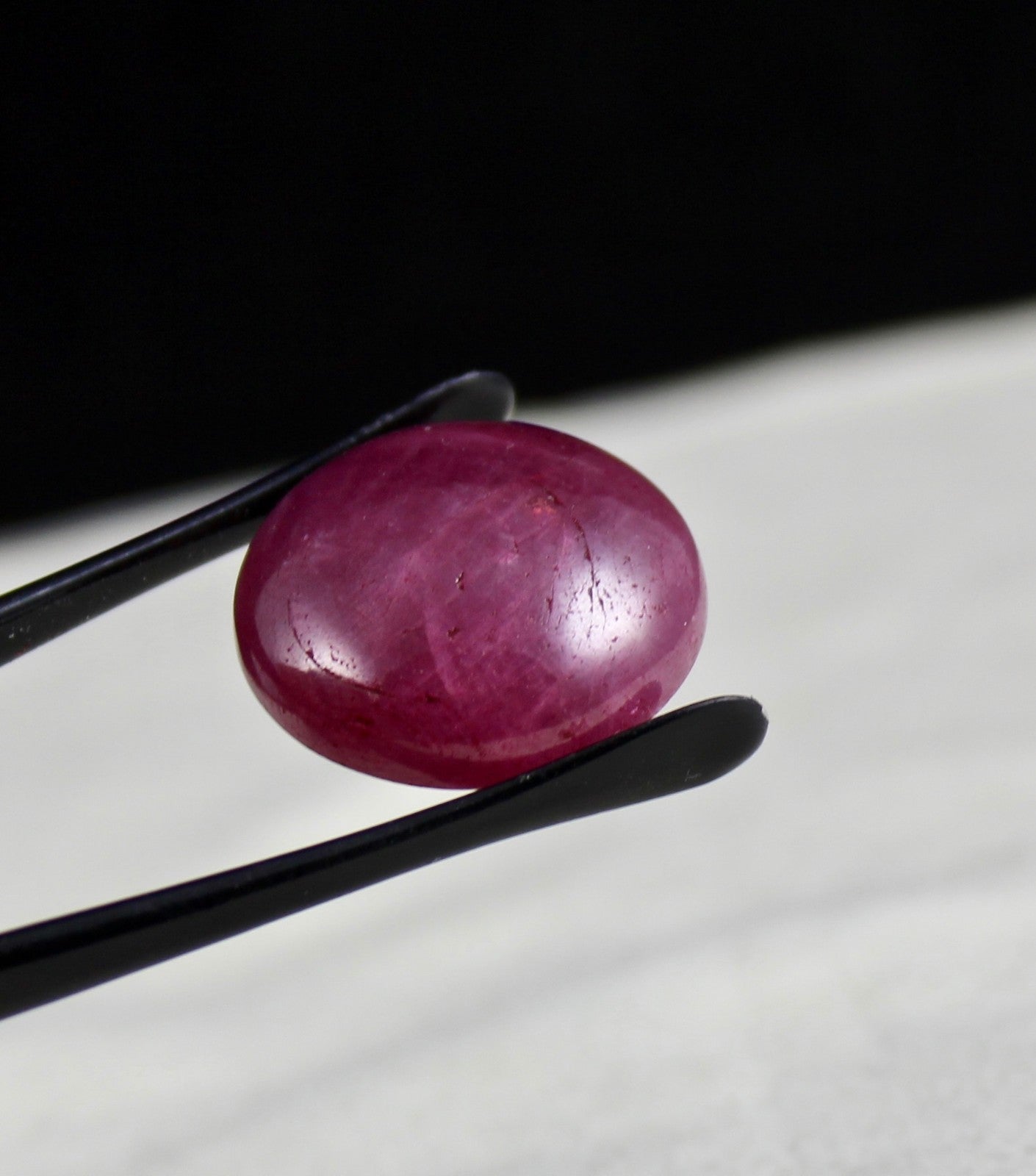 Certified Natural Ruby Round Cabochon 54 Ct Gemstone For Pendant Ring Design