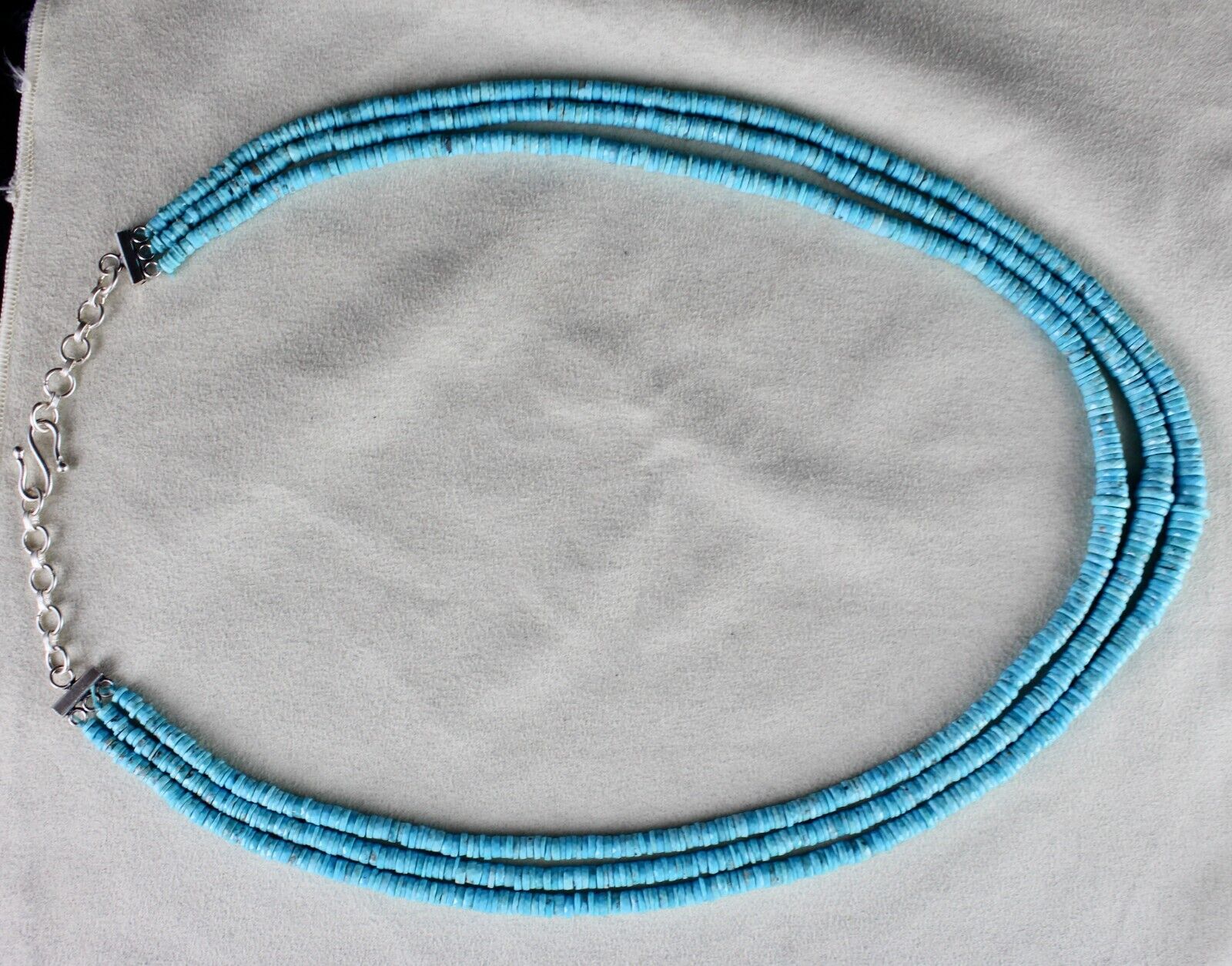 REAL NATURAL TURQUOISE FACETED BUTTON BEADS 3 L 441 CT GEMSTONE FASHION NECKLACE