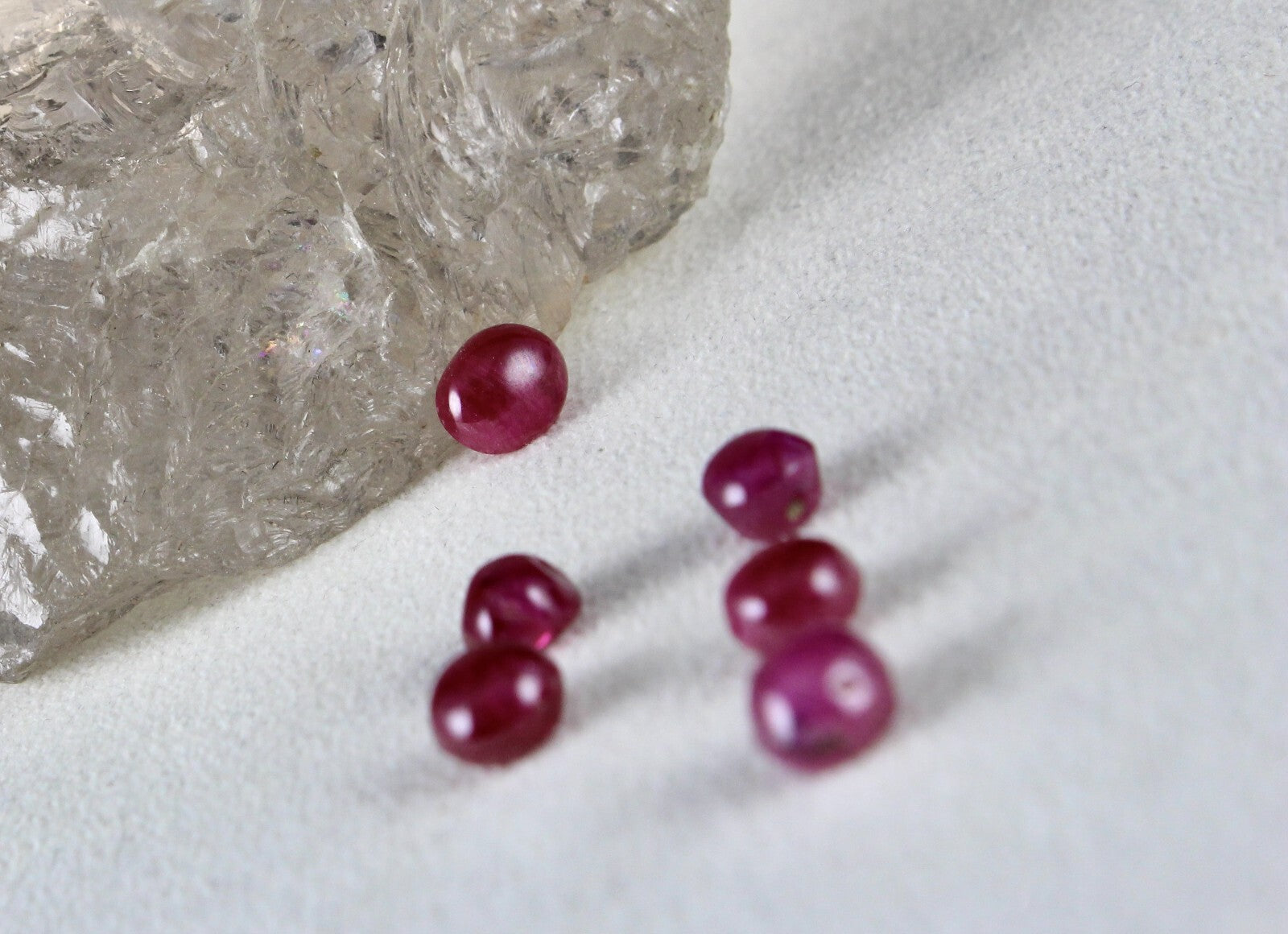 Certified Natural Burmese Ruby 15.40ct Cabochon 6 Pcs Pair Earring Gemstone