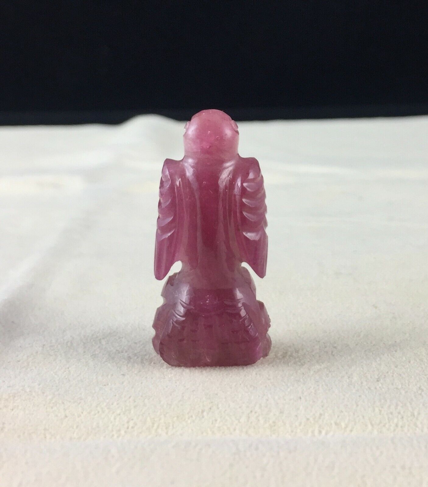 NATURAL MULTI PINKISH TOURMALINE BIRD CARVED 52.26 CARATS OLD GEMSTONE PENDANT