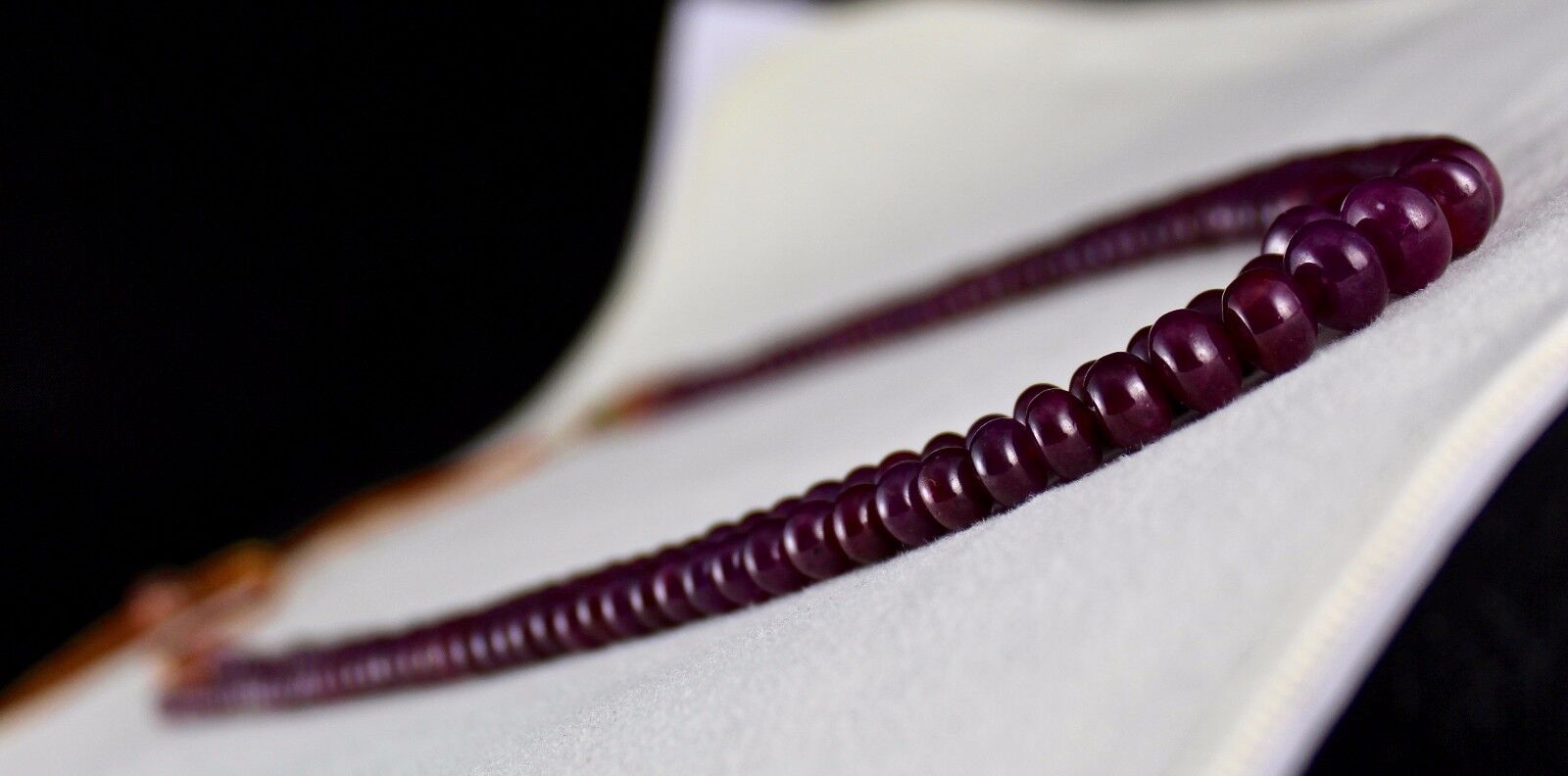 NATURAL UNTREATED RUBY BEADS ROUND 2 LINE 311 CARATS GEMSTONE LADIES NECKLACE