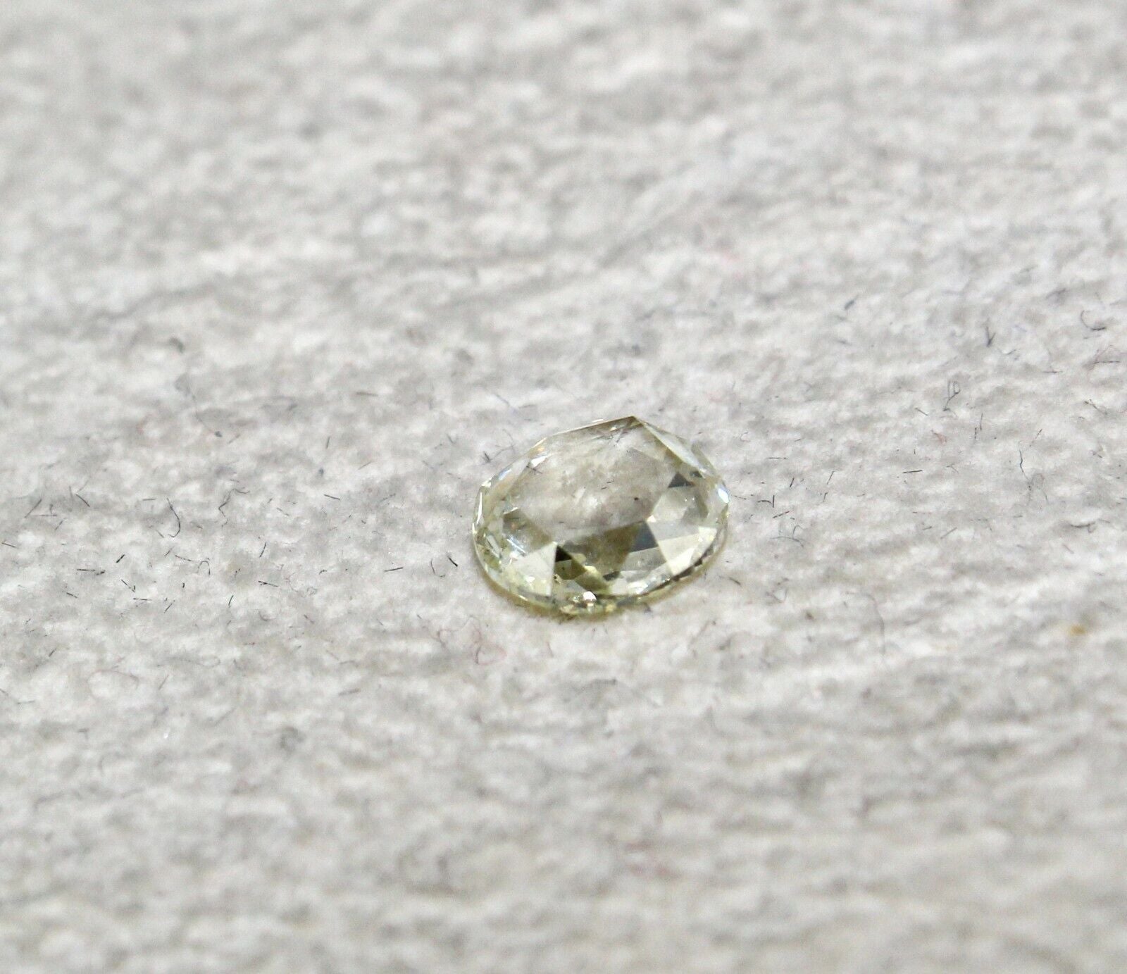 Natural Rose Cut Yellow Diamond Oval Shape 0.65 Cts Loose Stone For Ring Pendant