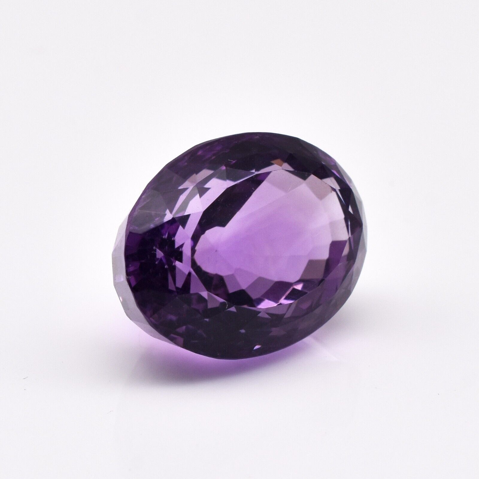 Natural Amethyst Cut Oval 21X15mm 26.74 Ct Semi Precious Gemstone Pendant Ring