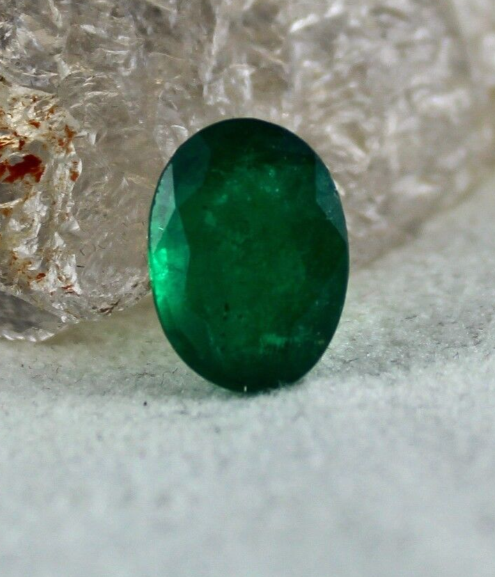 Certified Natural Emerald 7.19 Ct Oval Cut Loose Gemstone Ring Pendant Design