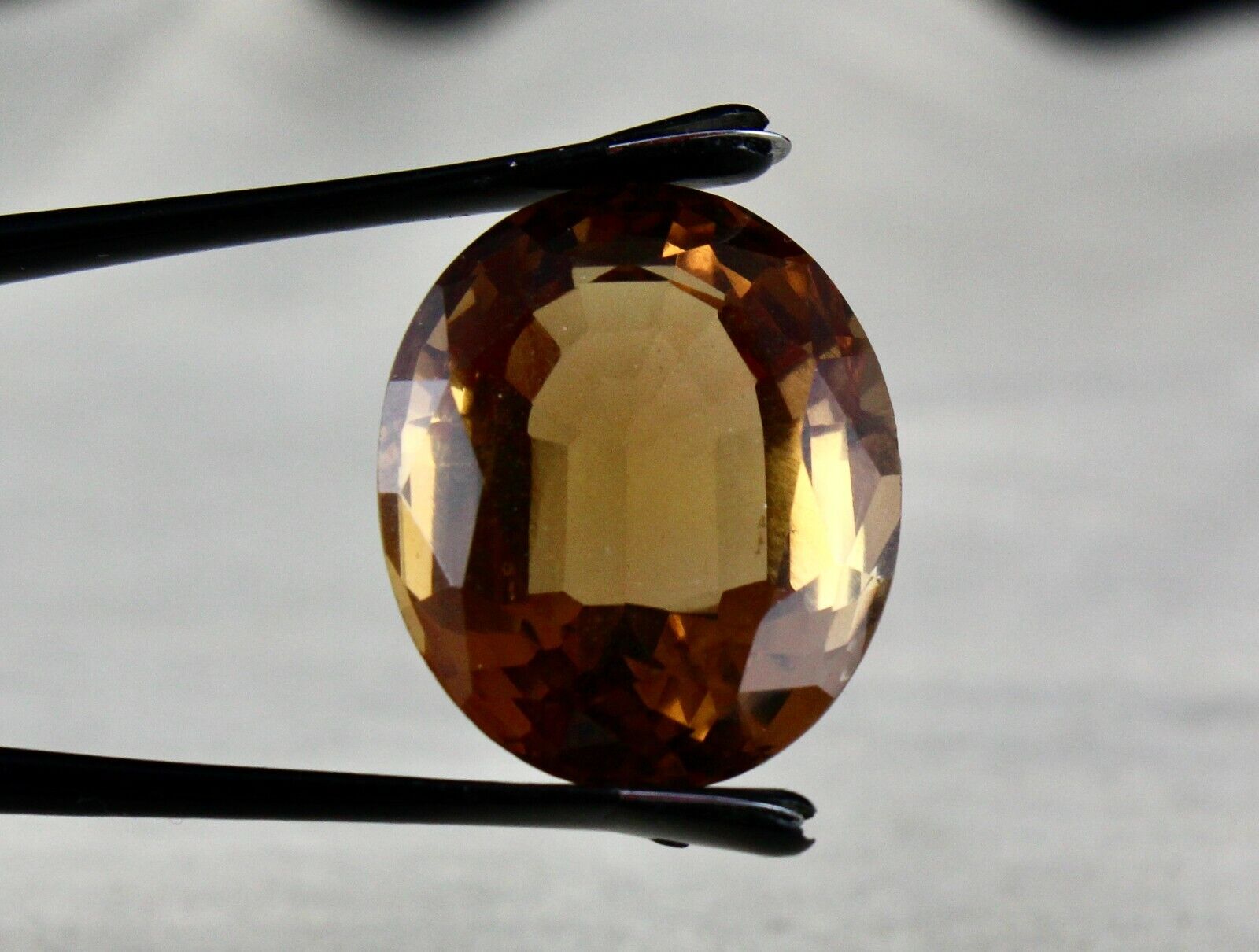 NATURAL CITRINE GOLDEN TOPAZ OVAL CUT 22X20 MM 34.35 CARAT GEMSTONE PENDANT RING