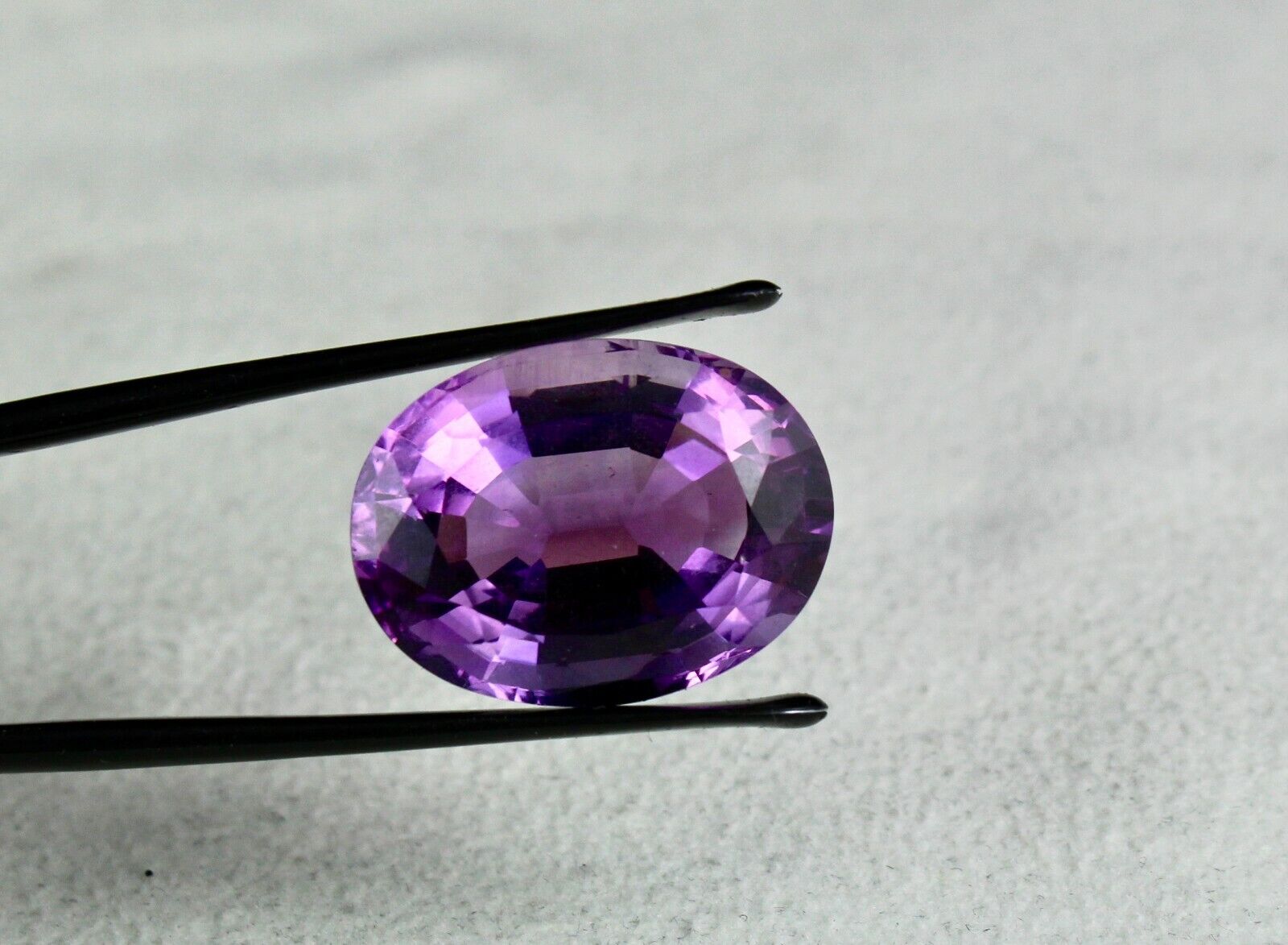 Natural Amethyst Oval Cut Gemstone 24x18mm 32.60 Cts Designing Pendant Ring