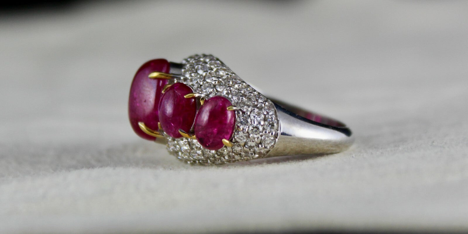 Certified Natural Ruby Diamond 18k Gold Ring 10ct Untreated Burma Gemstone