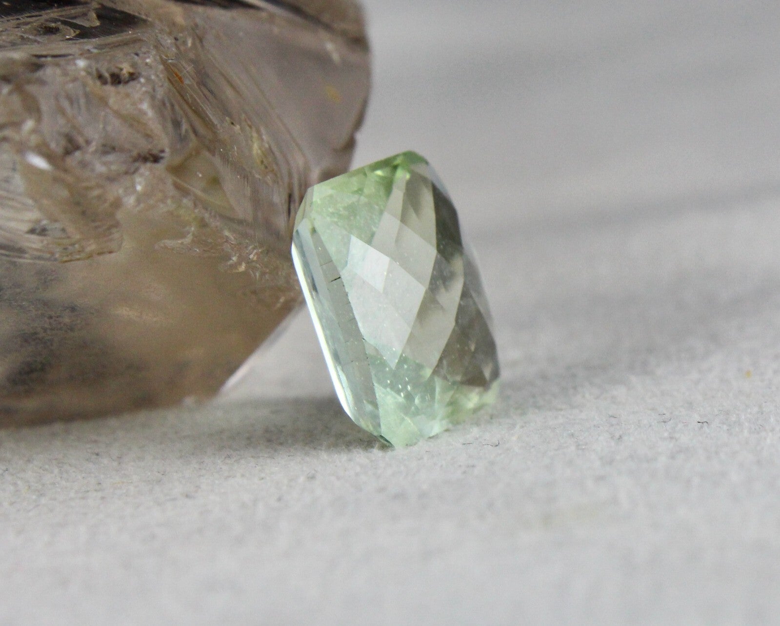 Natural Green Aquamarine 7.29ct Octagon 13x11mm Gemstone Ring Pendant Silver