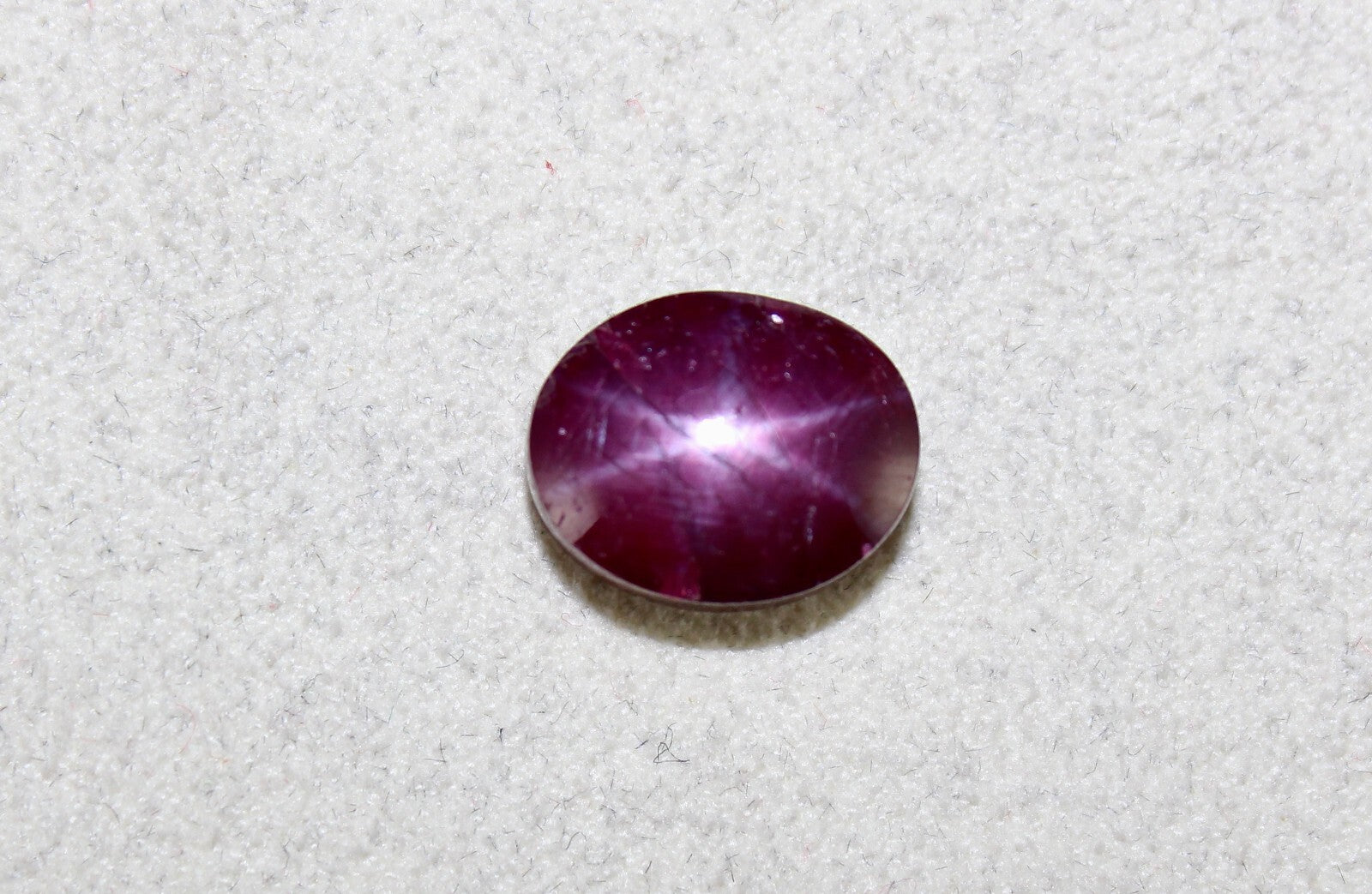 Certified Natural Red Star Ruby 10.25ct Oval Cabochon Gem For Ring Pendant