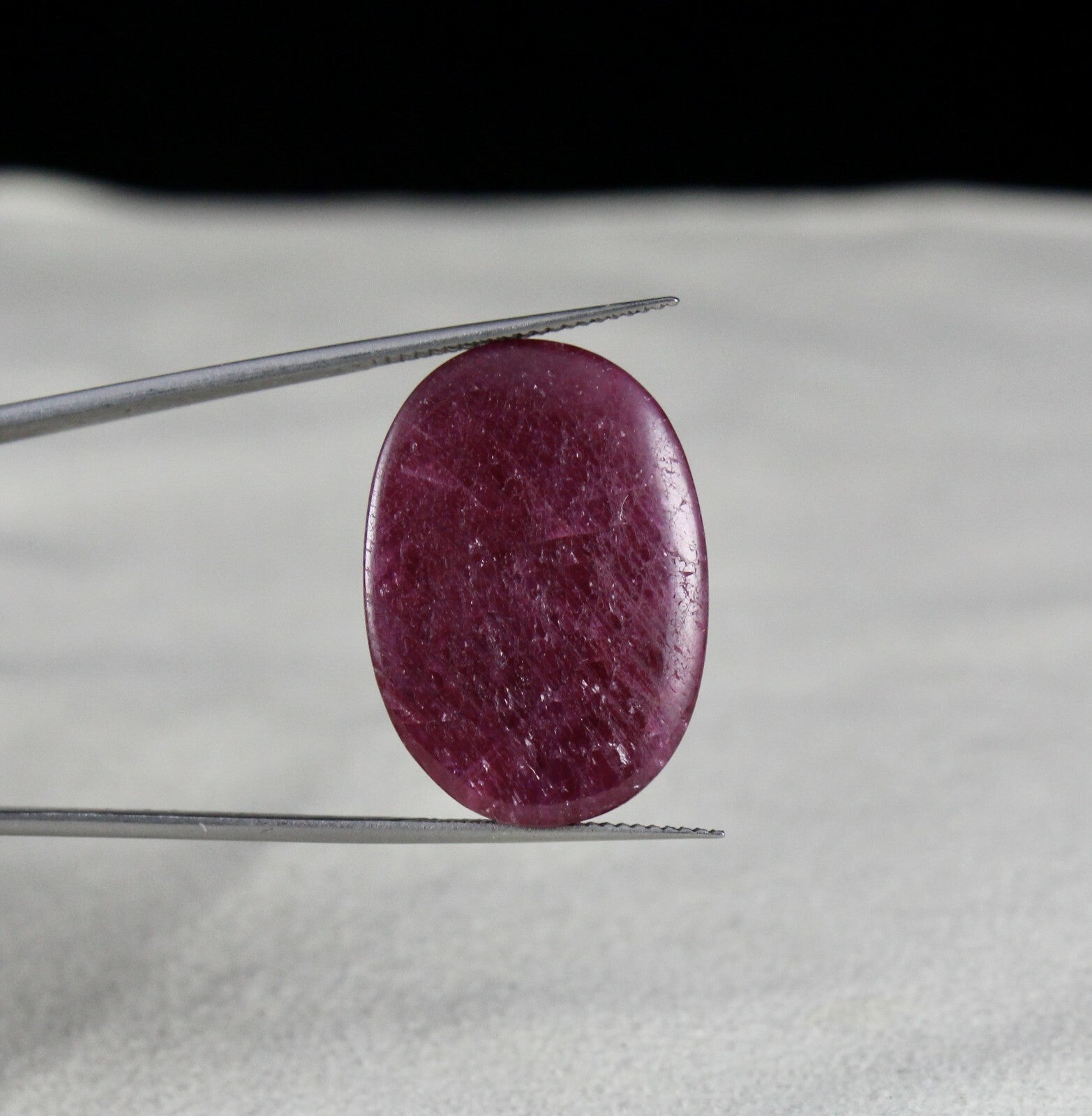 Certified Natural Ruby 45.57ct Carved Oval 26mm Loose Gemstone Pendant Ring