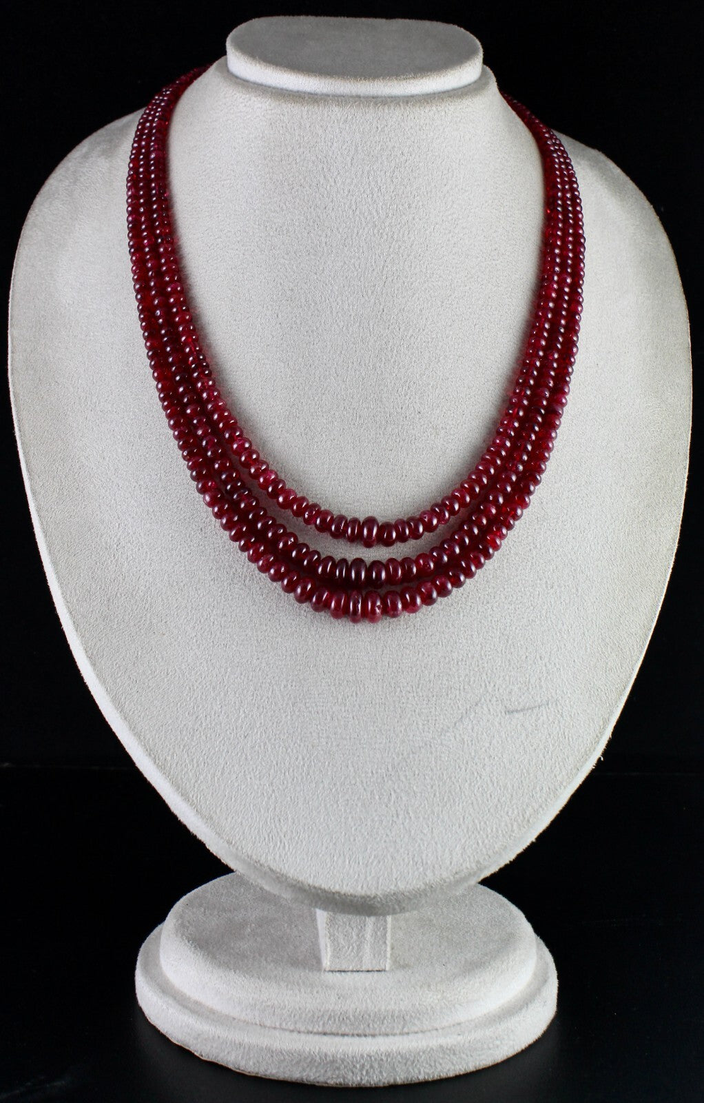 Certified Natural Spinel Beads Round 525 Ct Important Gemstone Necklace