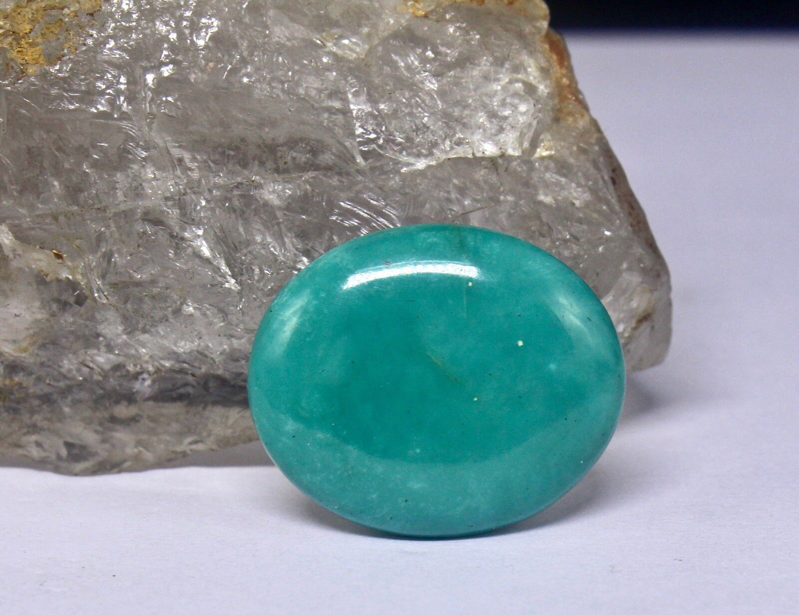 NATURAL BLUE REAL TURQUOISE CAB OVAL 26 MM 27 CARATS GEMSTONE FOR RING PENDANT