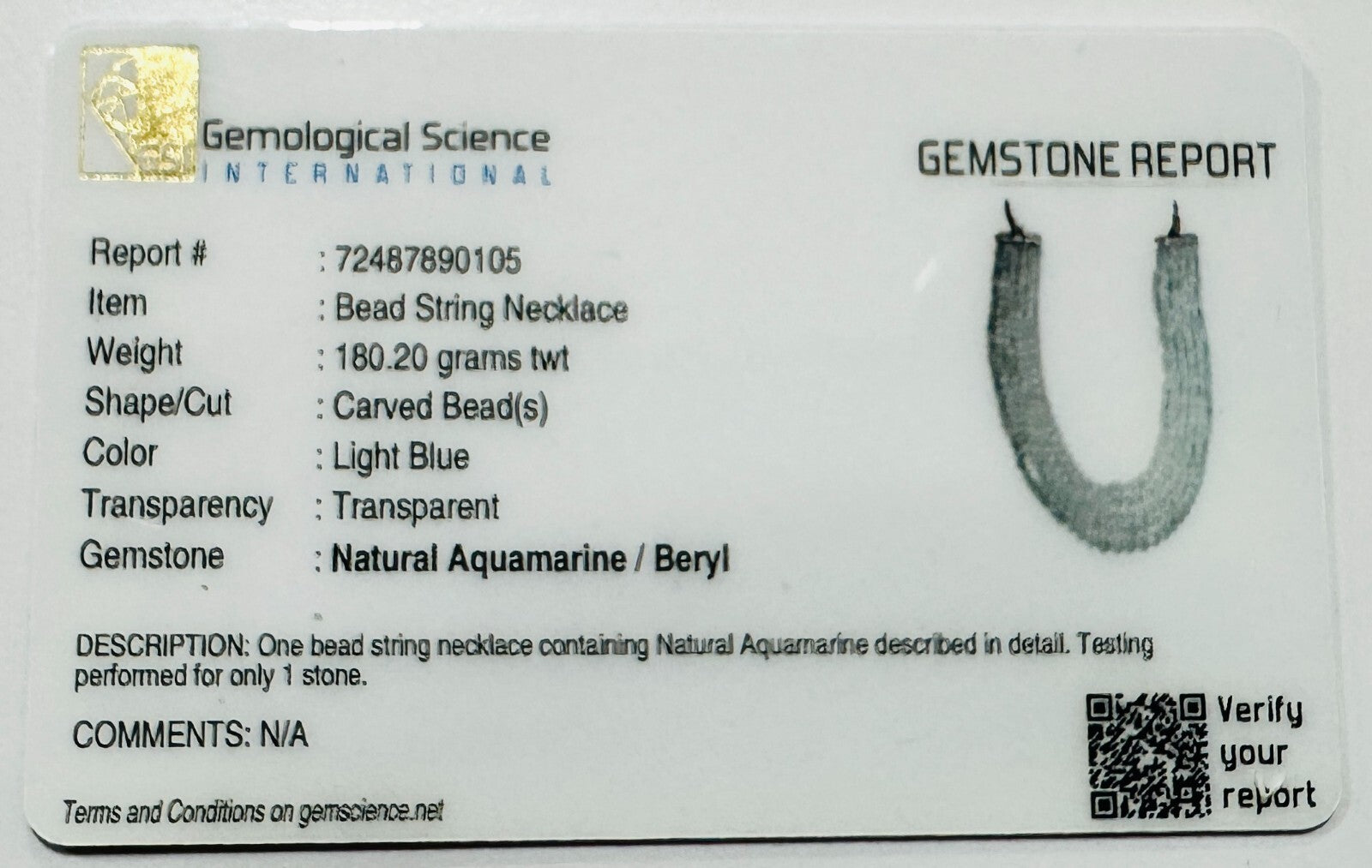 Certified Natural Aquamarine Carved Beads Necklace 900 Ct Blue Gemstone Melon