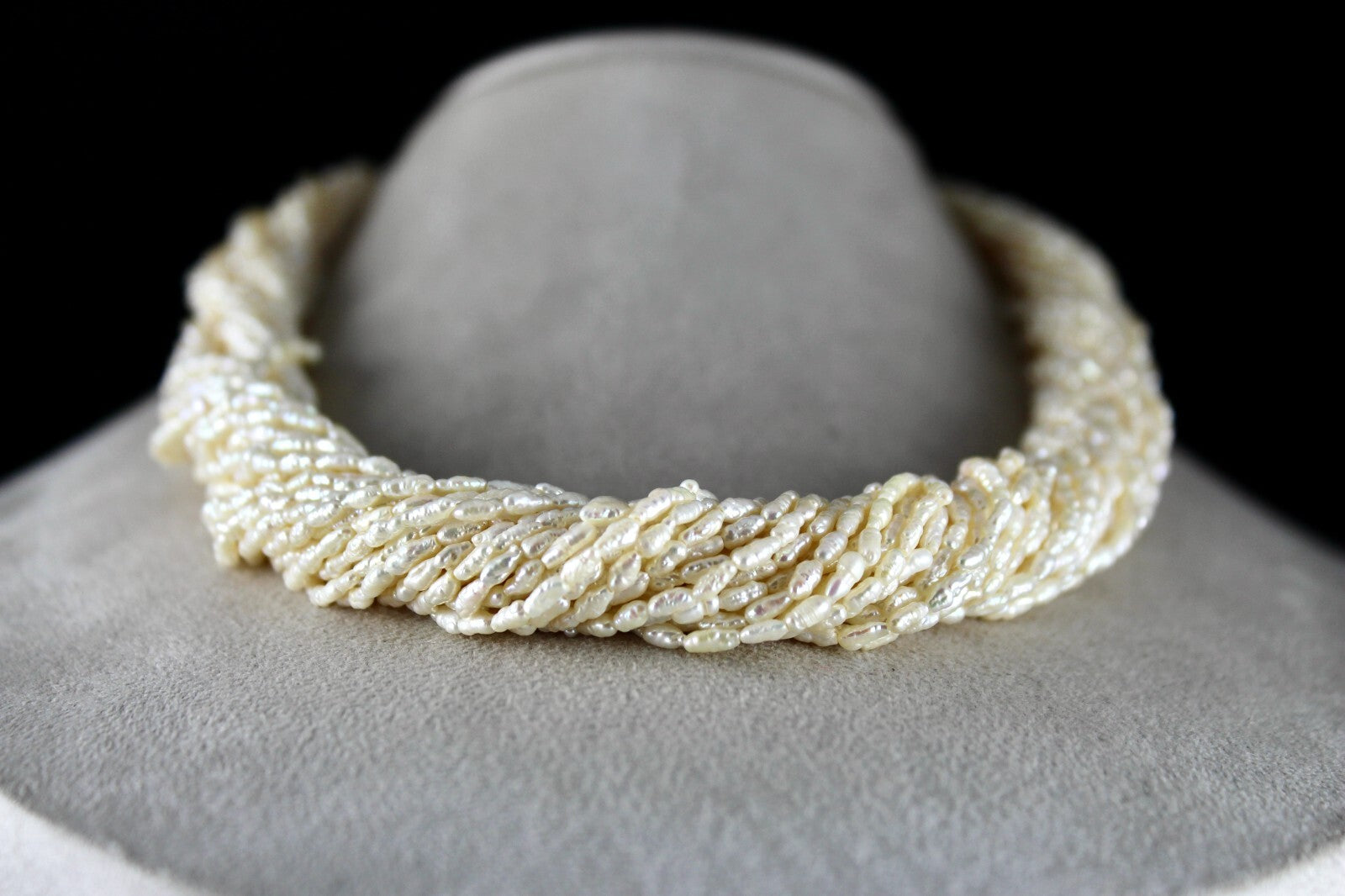 Genuine Freshwater Pearl Beads 718ct Fancy Gemstone Fashion Necklace 28"l