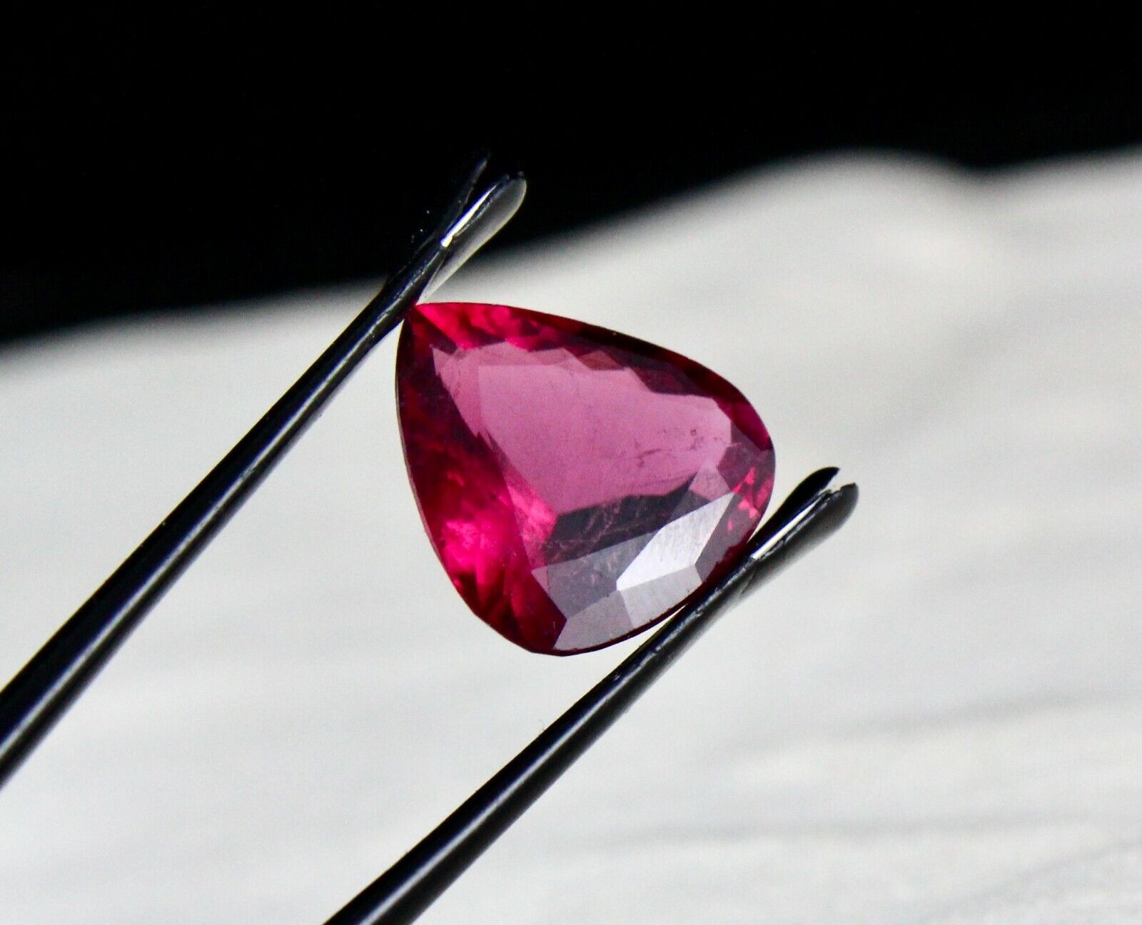 FINE NATURAL PINK TOURMALINE RUBELLITE HEART 11.14 CARATS GEMSTONE RING PENDANT