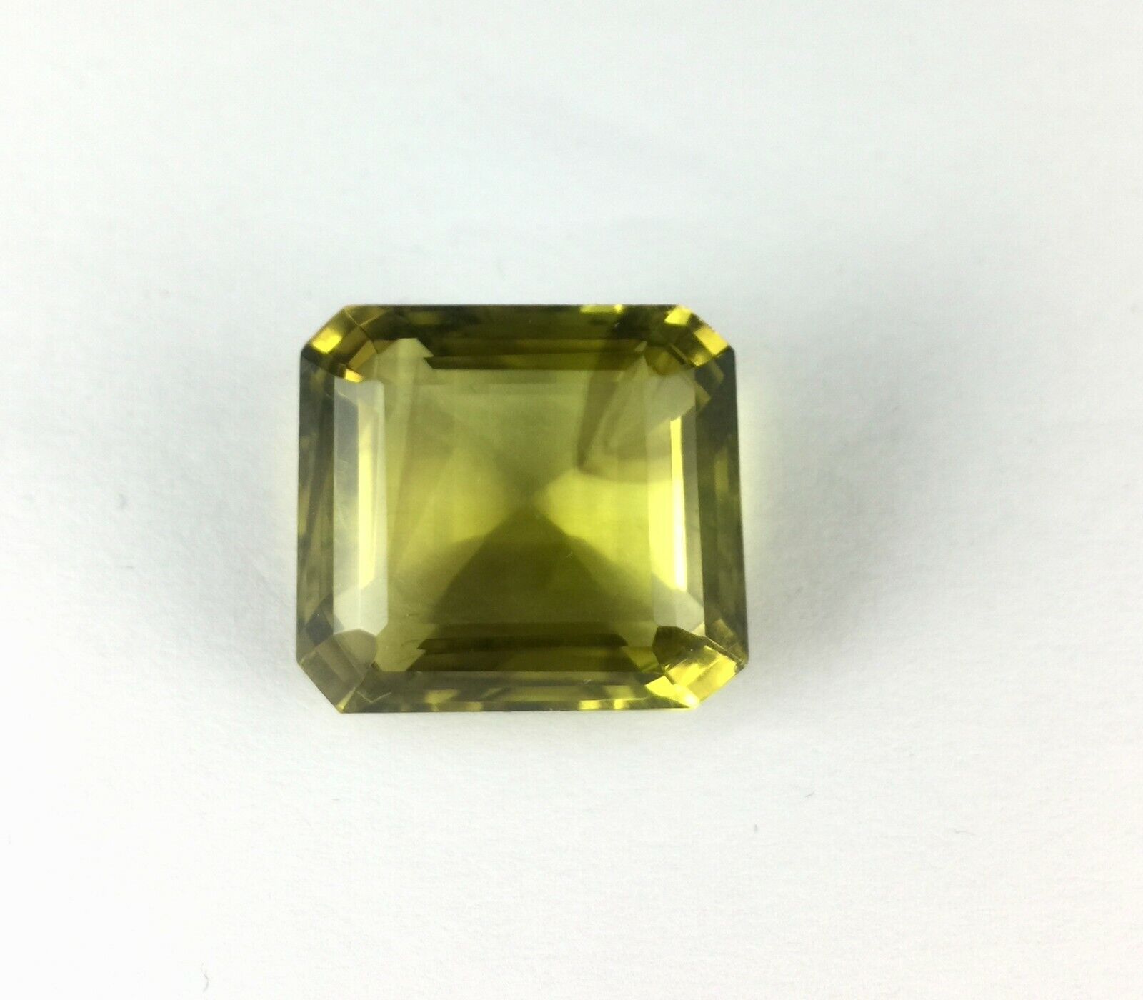 Natural Lemon Quartz Octagon Cut 24x22 mm 56 Cts Semi Precious Gemstone Pendant