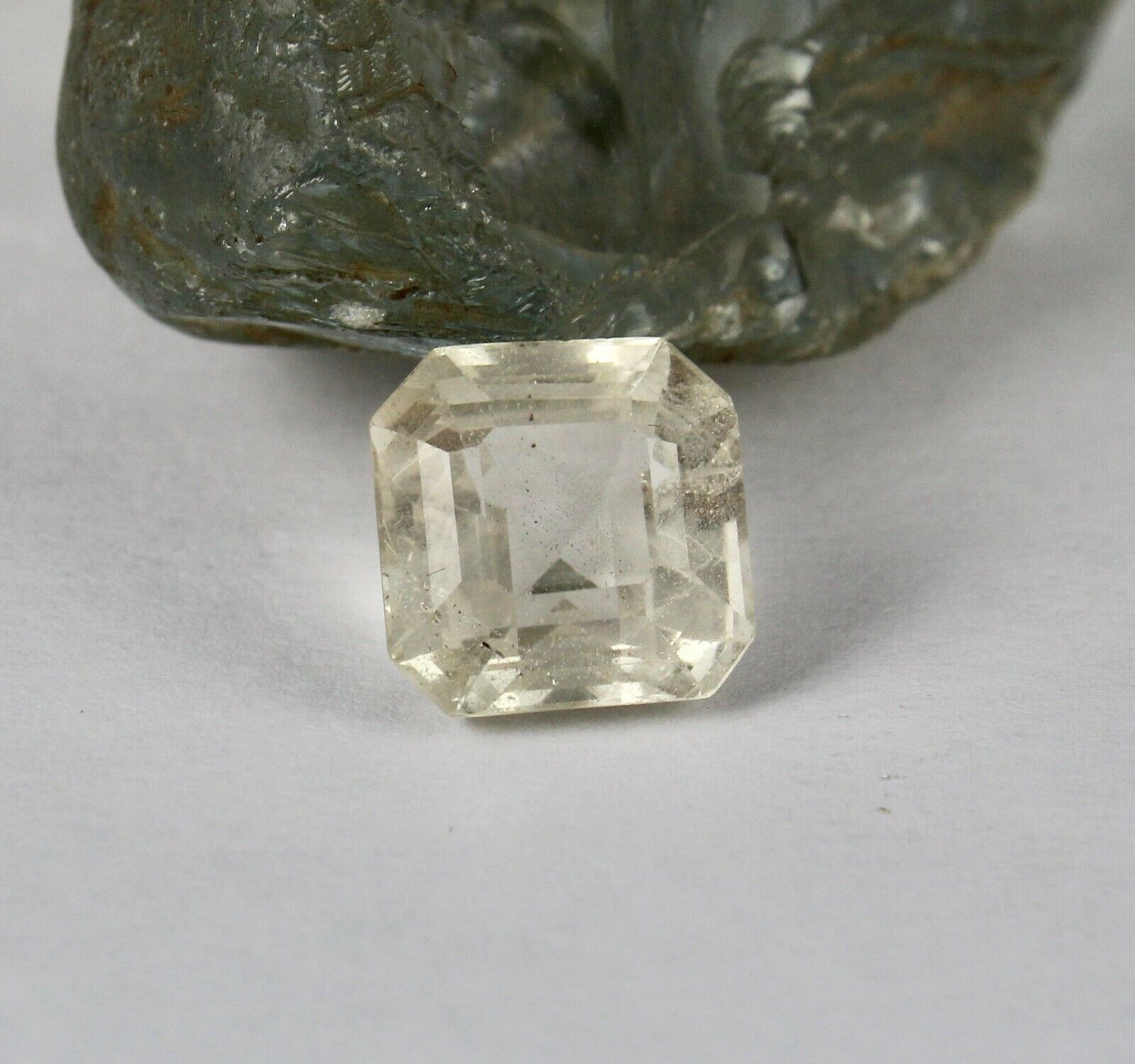 NATURAL UNHEATED YELLOW SAPPHIRE OCTAGON CUT 10.70 CARATS GEMSTONE RING PENDANT