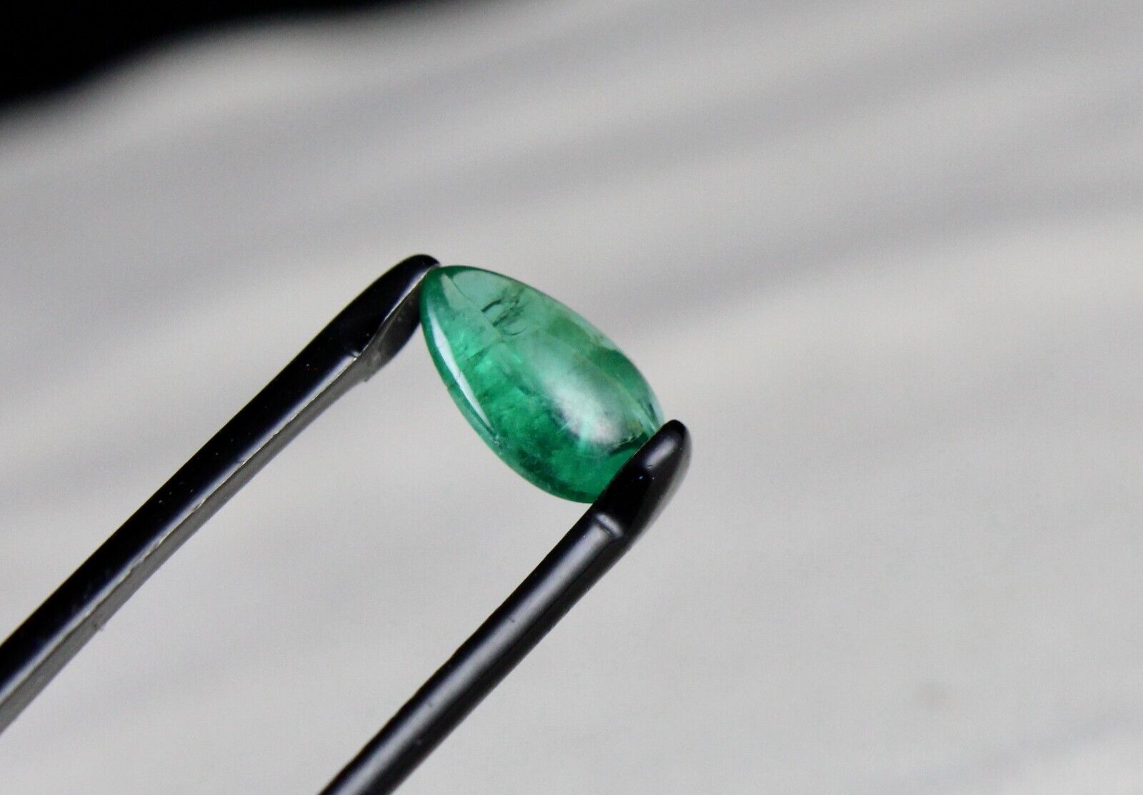 Natural Zambia Emerald Pear Cabochon 1.88 Ct Loose Gemstone For Ring Pendant