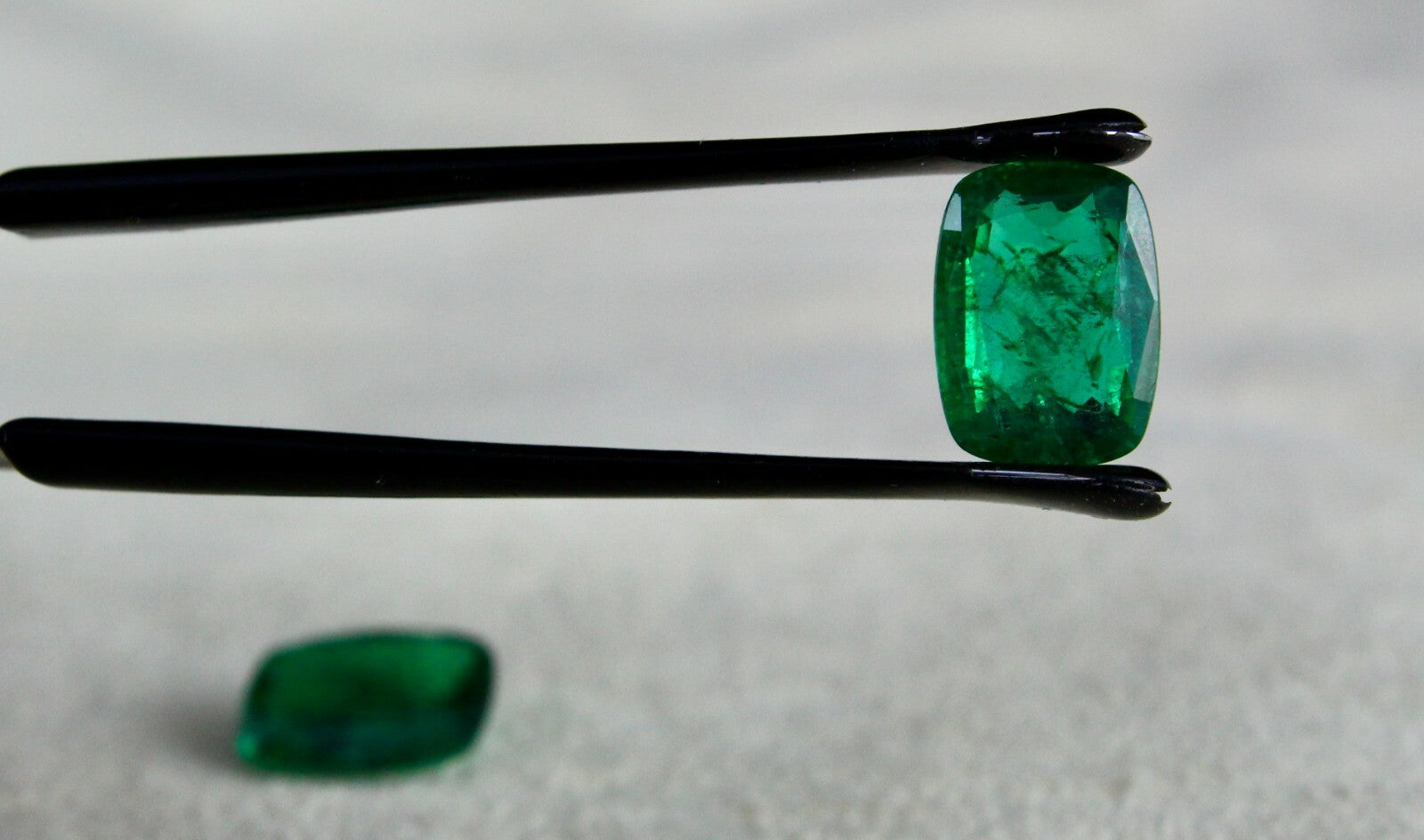 Certified Gtl Natural Zambian Emerald 5.12 Ct Cushion Cut Earrings For Women