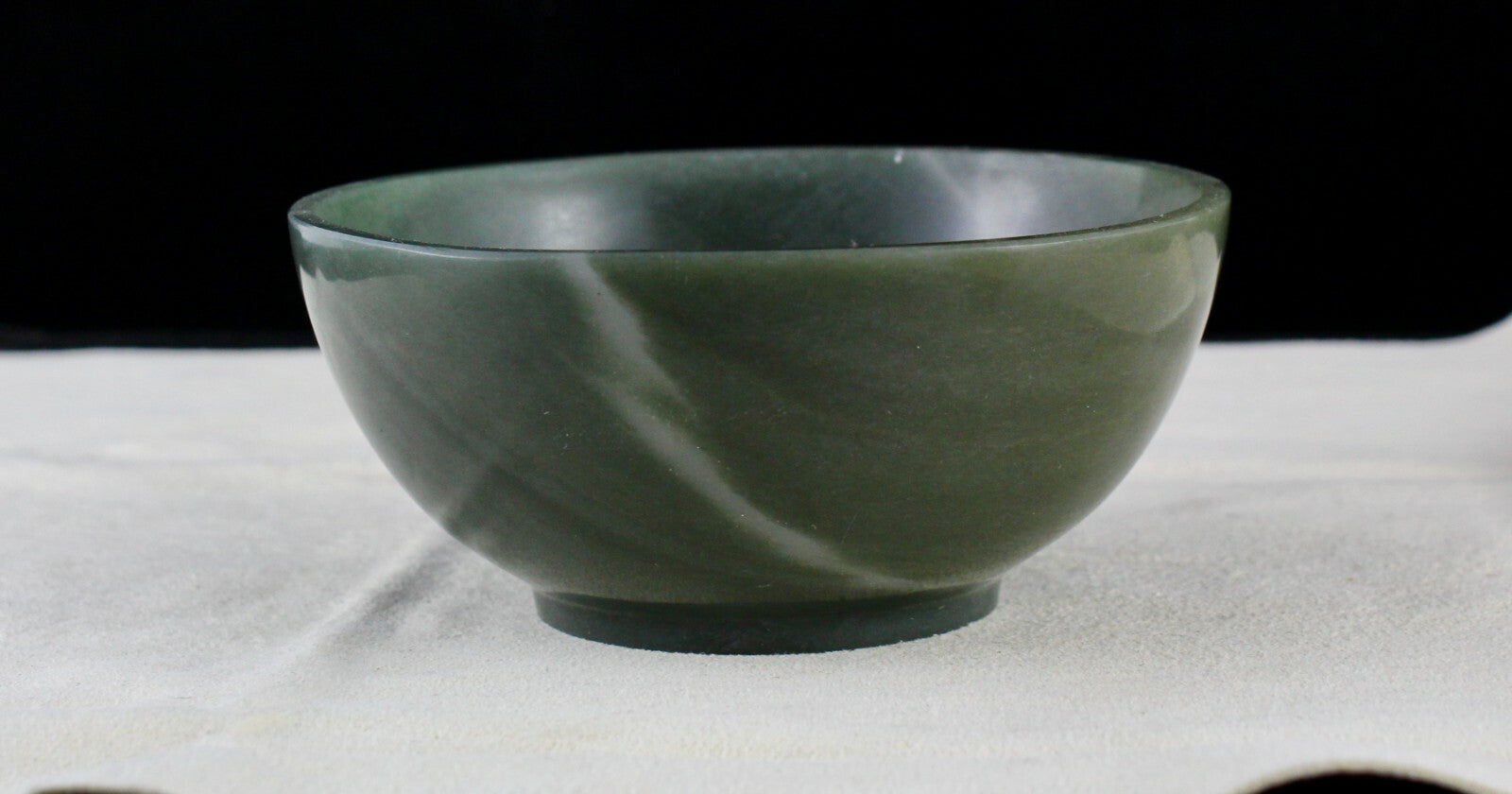 Natural Green Agate 835 Ct Carved Handcraft Designer Fancy Bowl Home Decor