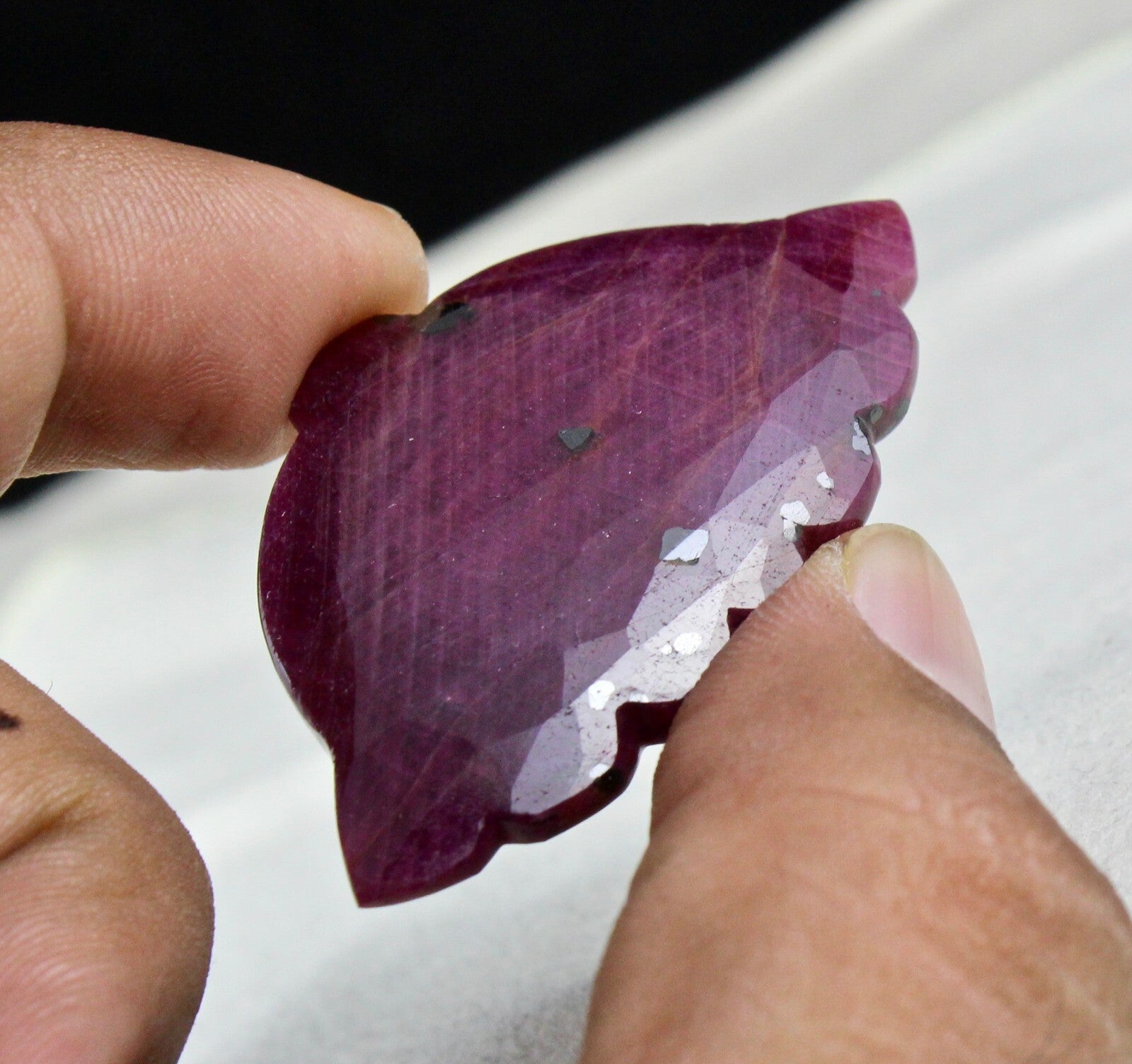 Unheated Natural Ruby Cabochon 89 Ct Loose Red Gemstone Designer Pendant