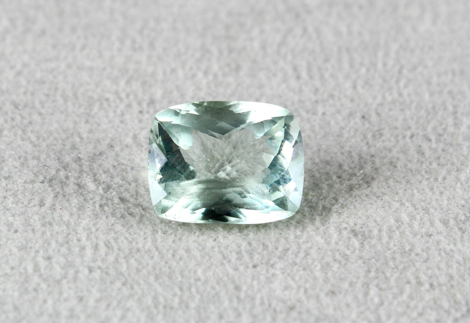 Certified Natural Blue Aquamarine 8.12ct Cushion Loose Gemstone For Ring