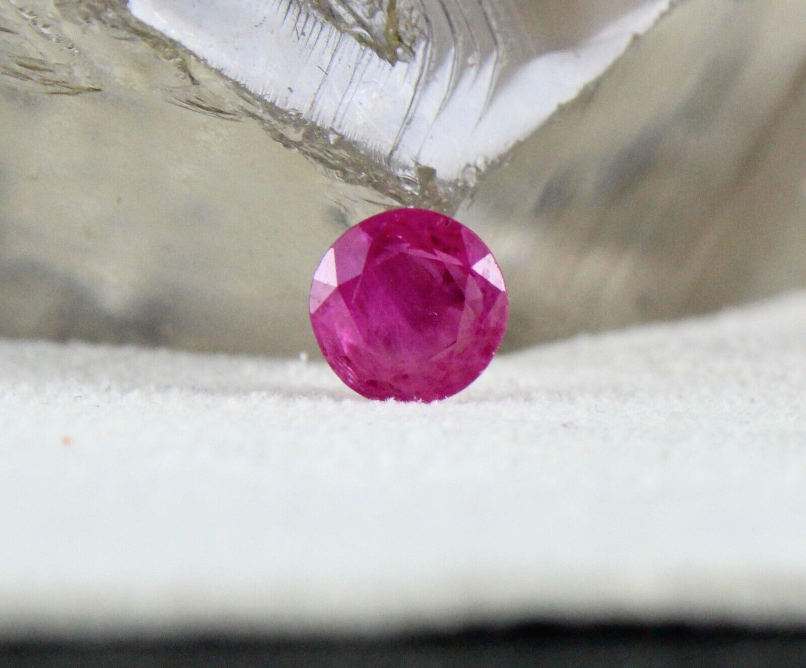 GTL CERTIFIED NATURAL HEATED BURMA RUBY ROUND CUT 1.61 CTS GEMSTONE RING PENDANT