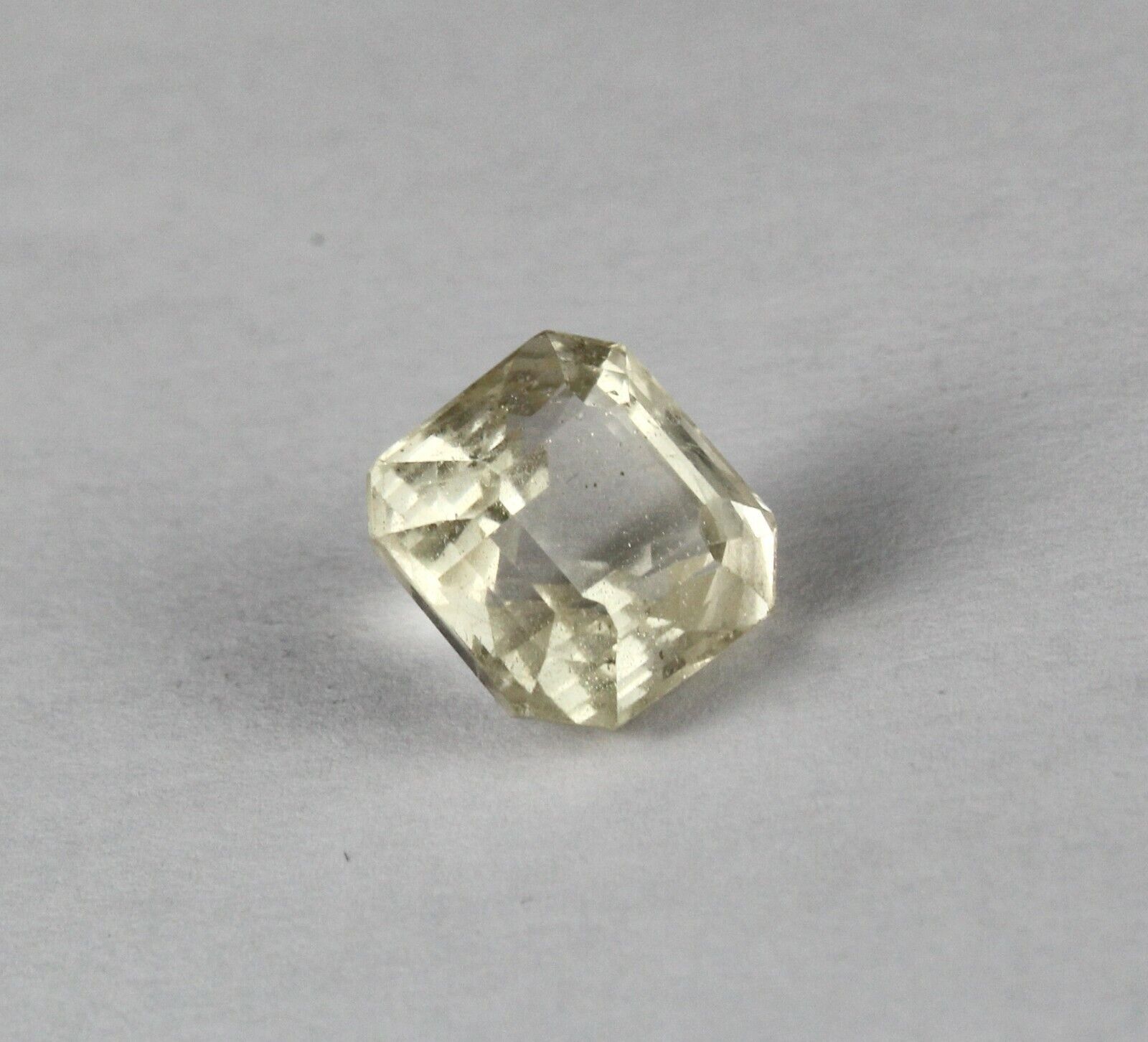 NATURAL UNHEATED YELLOW SAPPHIRE OCTAGON CUT 10.70 CARATS GEMSTONE RING PENDANT